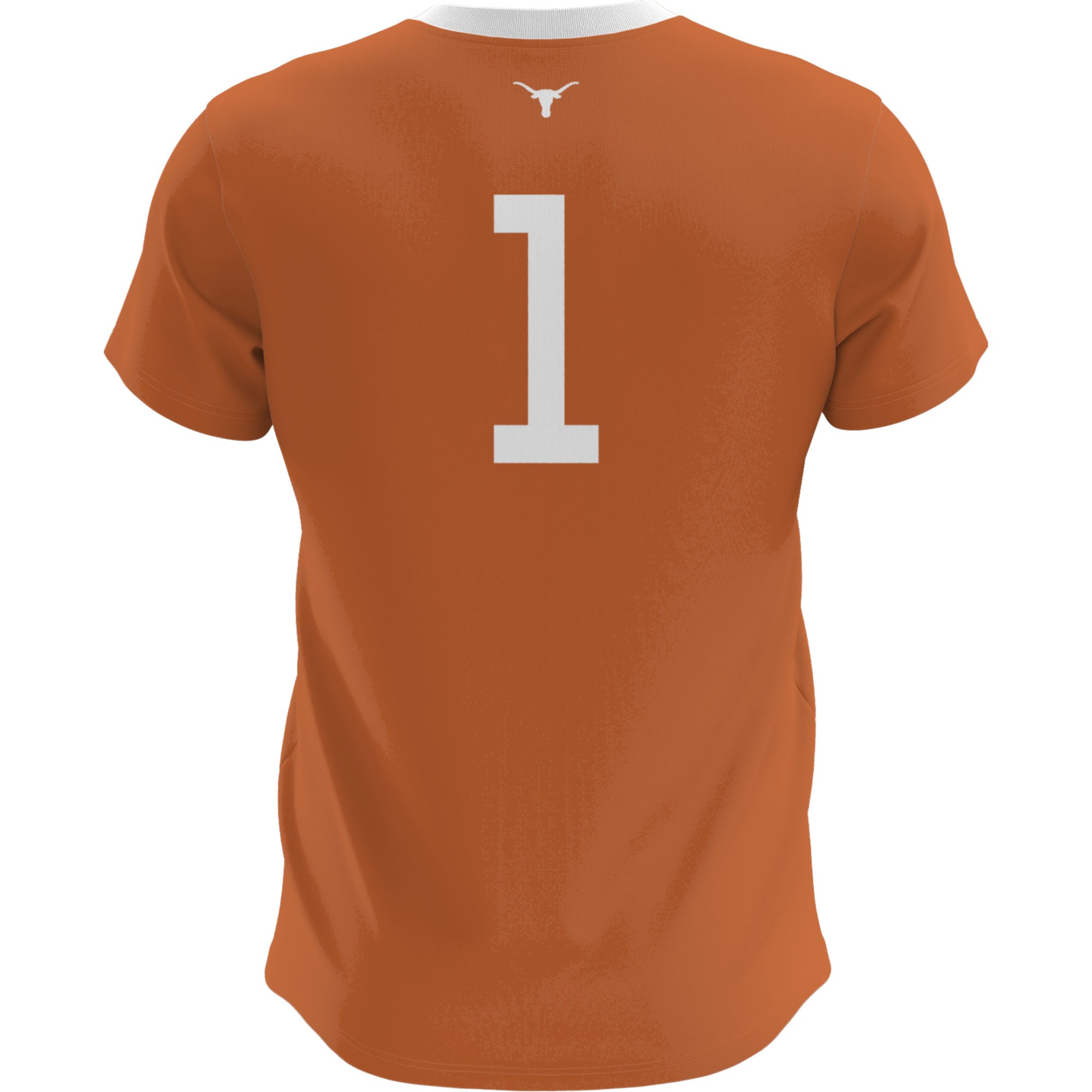 Texas Longhorns Lightweight Soccer Fashion Jersey Burnt Orange - back view