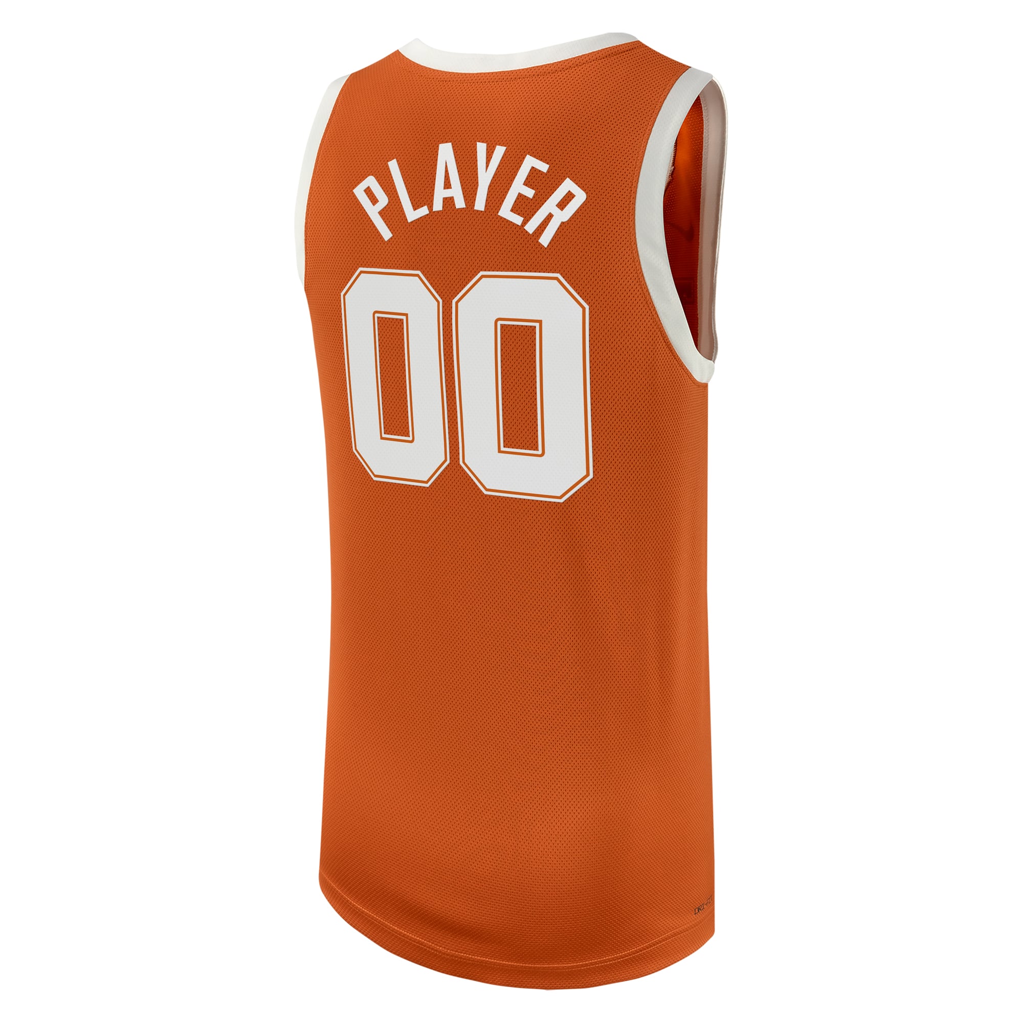 Texas Longhorns Men's Basketball Jersey Texas Orange - back view