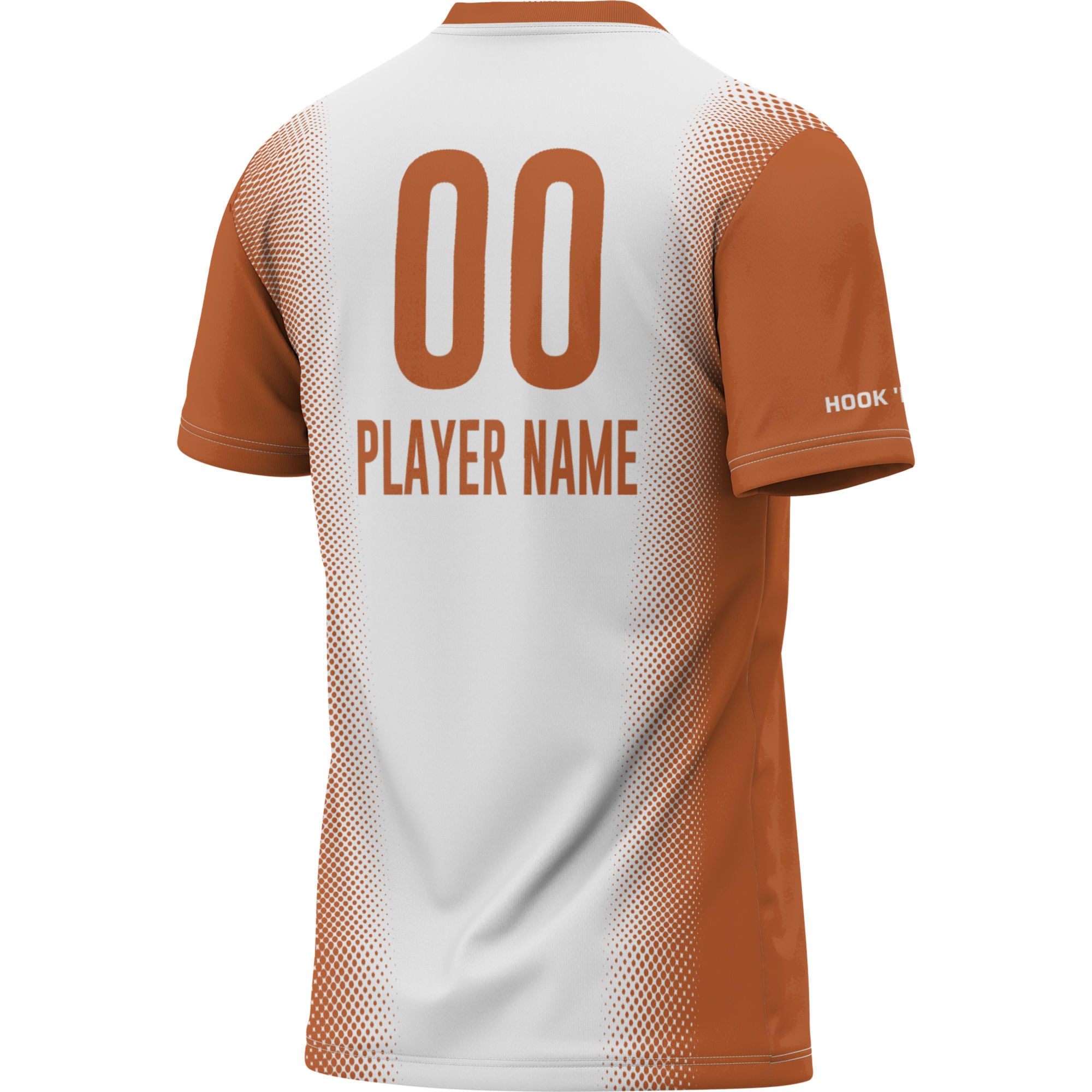 Texas Longhorns Unisex Lightweight Women's Soccer Jersey White - back view