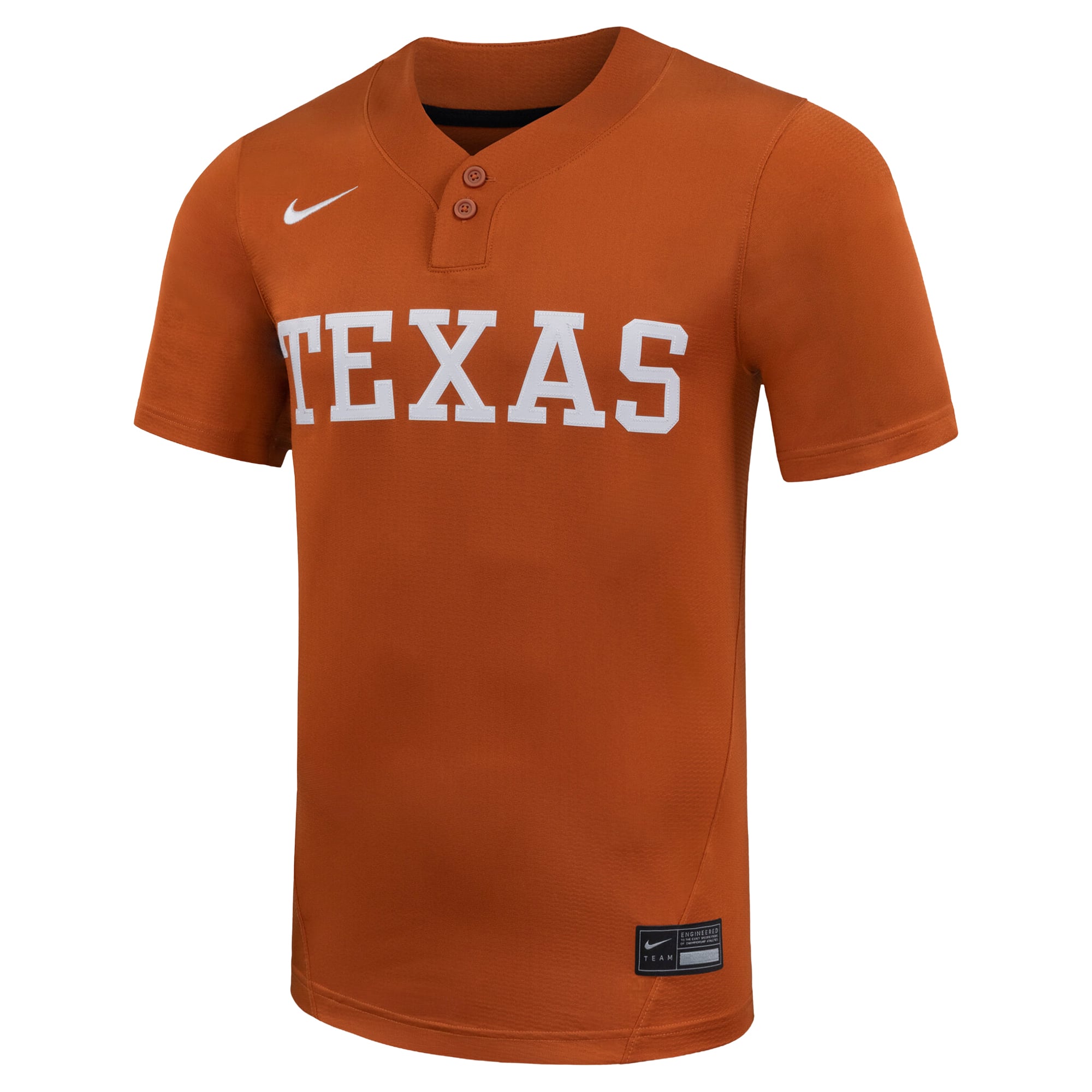 Texas Longhorns Unisex Softball Jersey Texas Orange - front view
