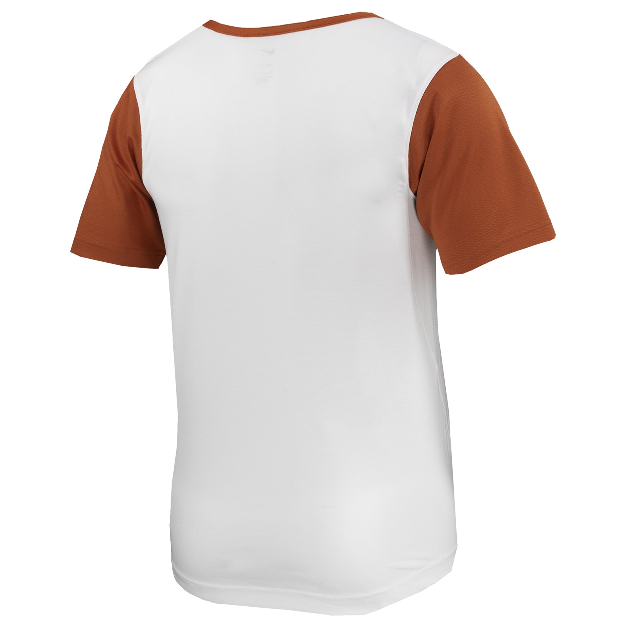 Texas Longhorns Unisex Softball Jersey White - back view