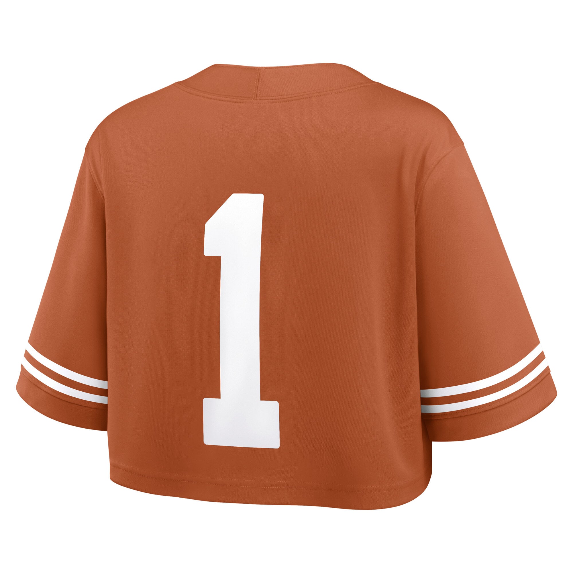 Texas Longhorns Women's Crop Top Jersey Texas Orange - back view