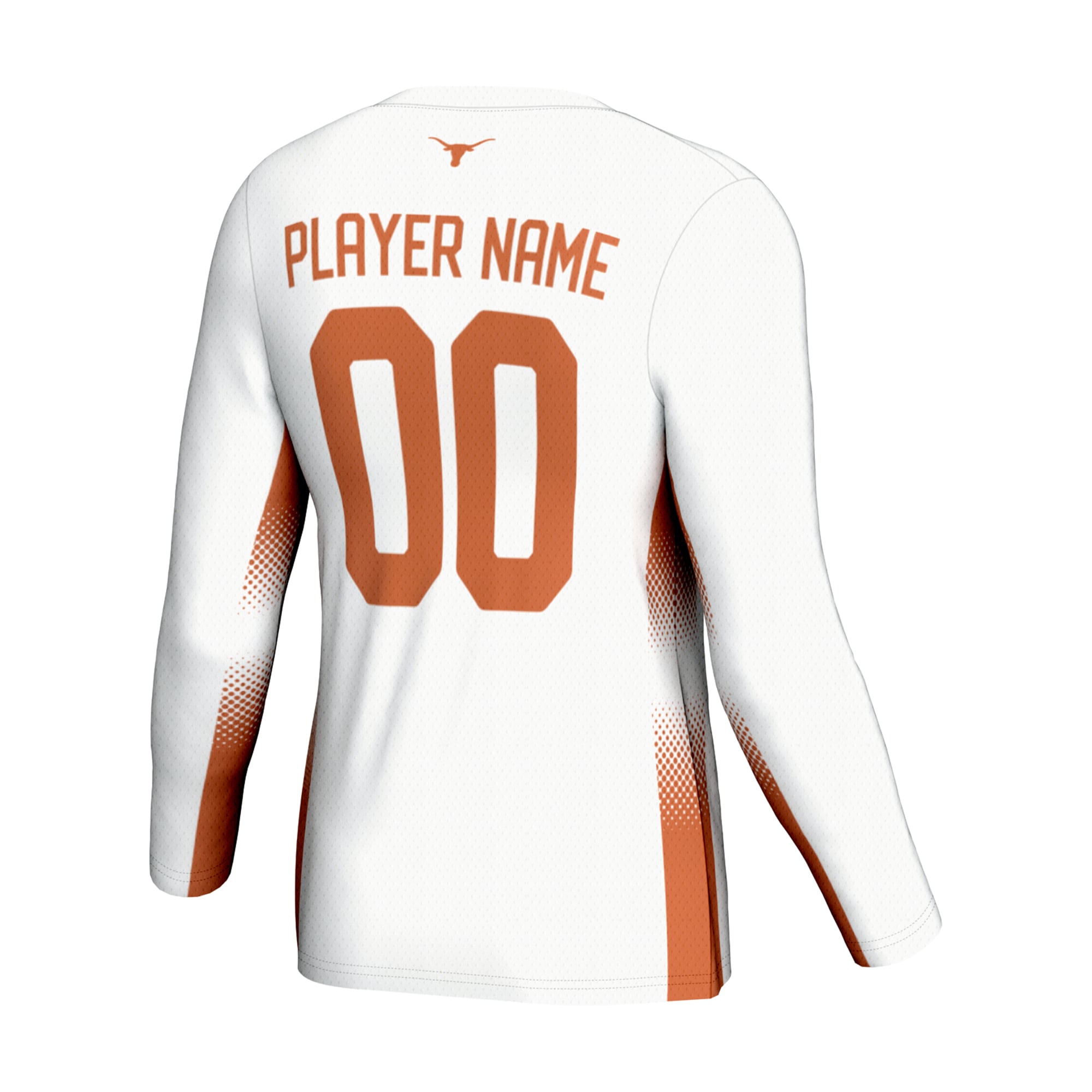 Texas Longhorns Youth Lightweight Volleyball Jersey White - back view