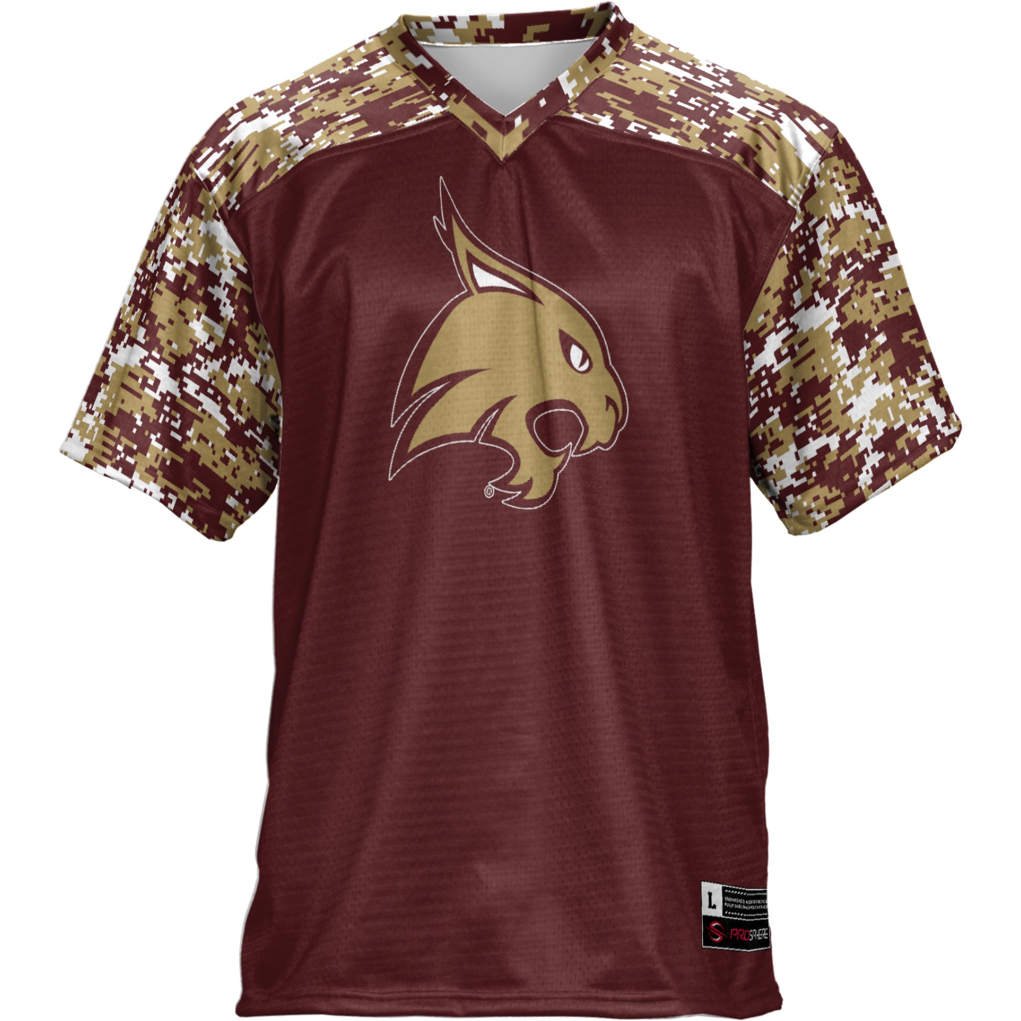 Texas State Bobcats Football Jersey Maroon - front view