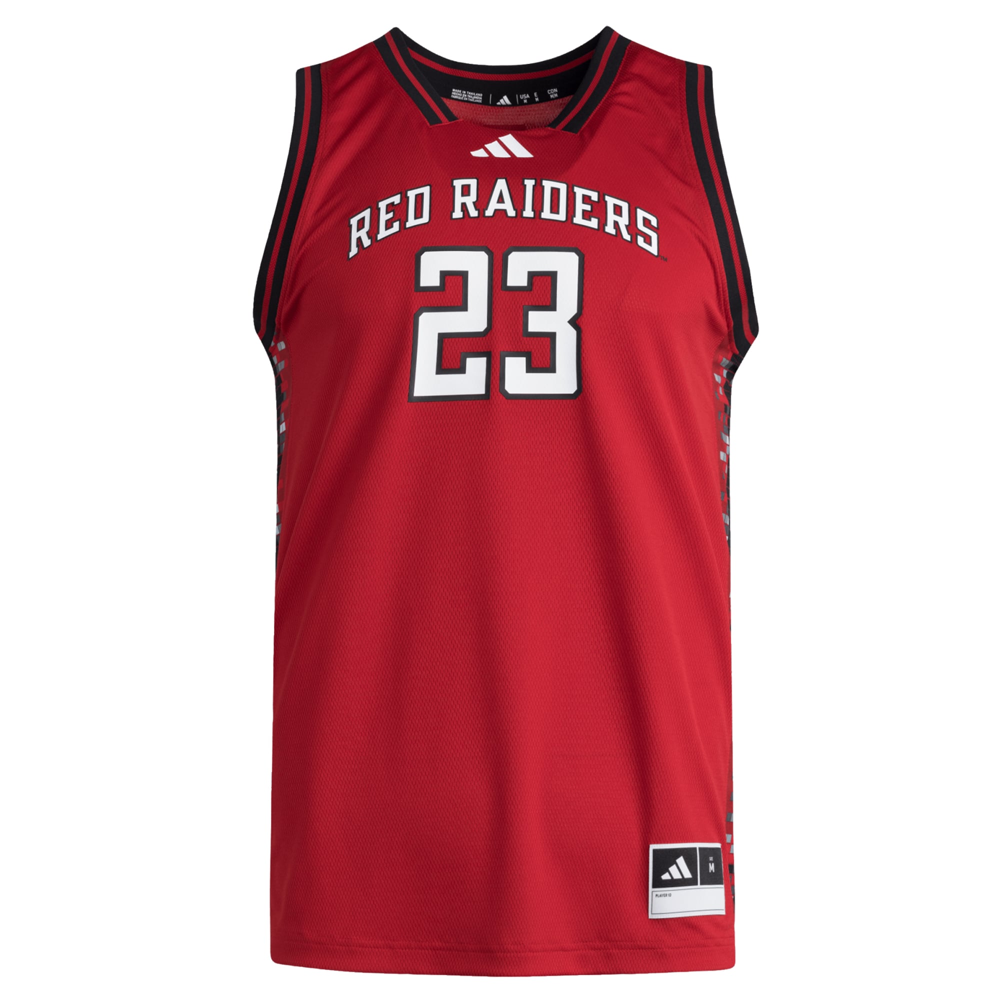 #23 Texas Tech Red Raiders Jersey Red - front view