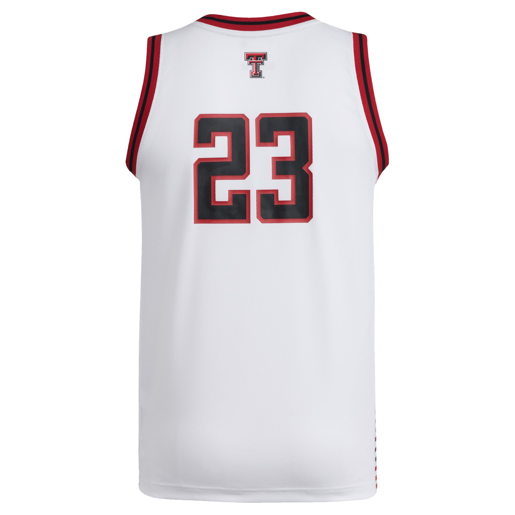#23 Texas Tech Red Raiders Jersey White - back view