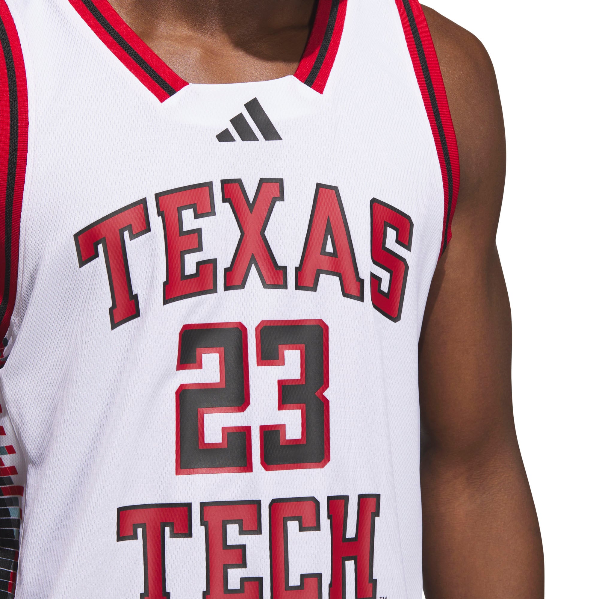 #23 Texas Tech Red Raiders Jersey White - detail view 1