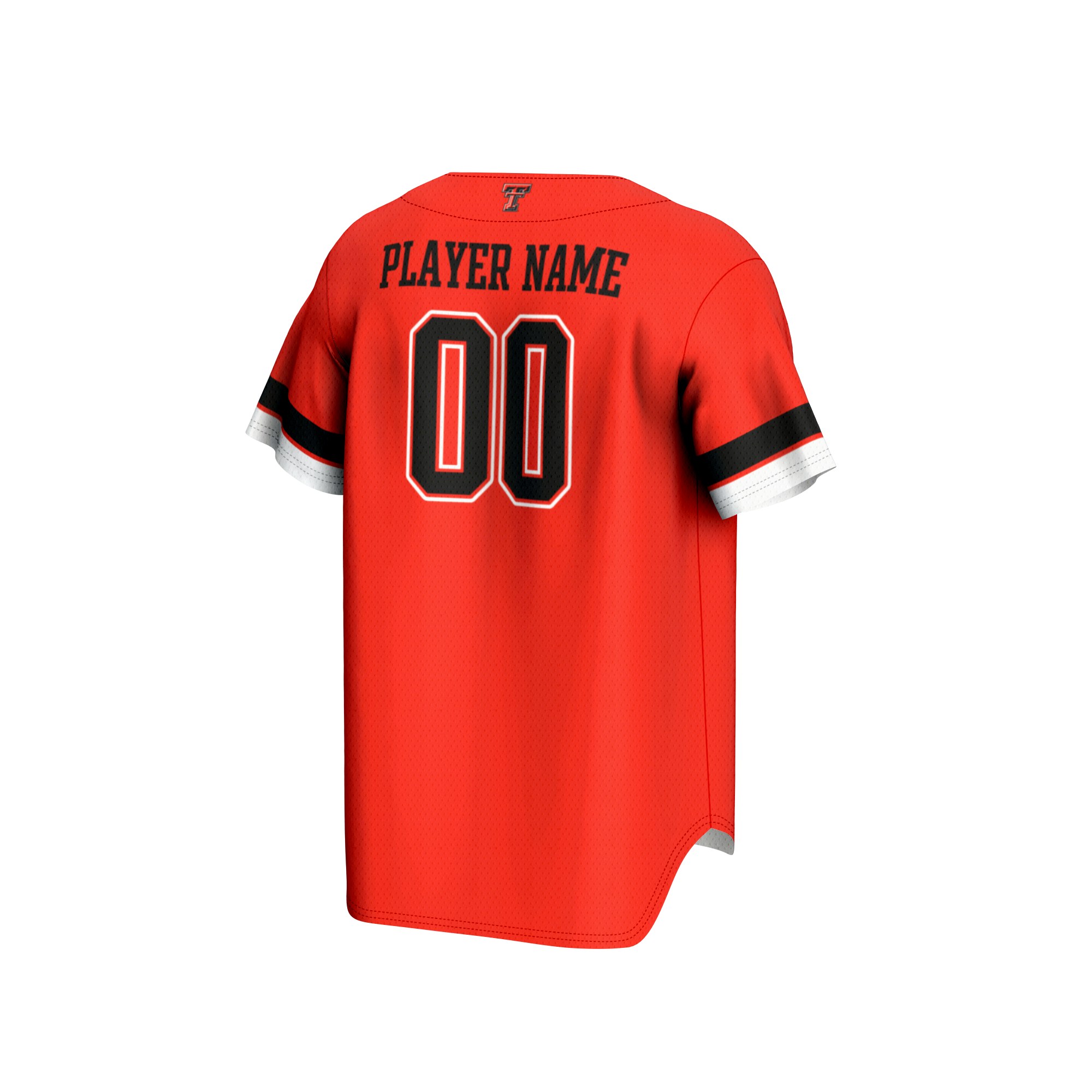 Texas Tech Red Raiders Unisex Baseball Lightweight Jersey Red - back view