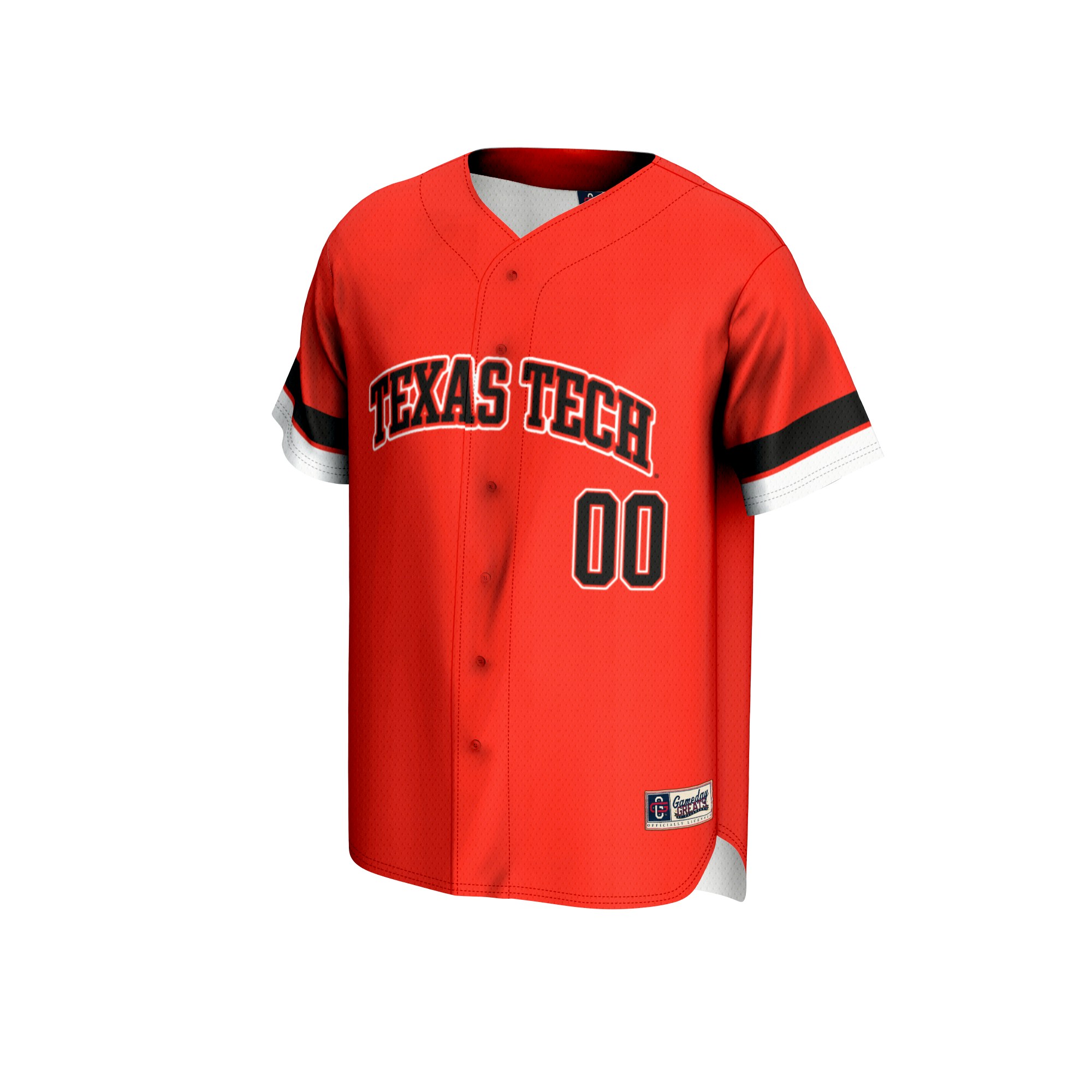 Texas Tech Red Raiders Youth Baseball Lightweight Jersey Red - front view