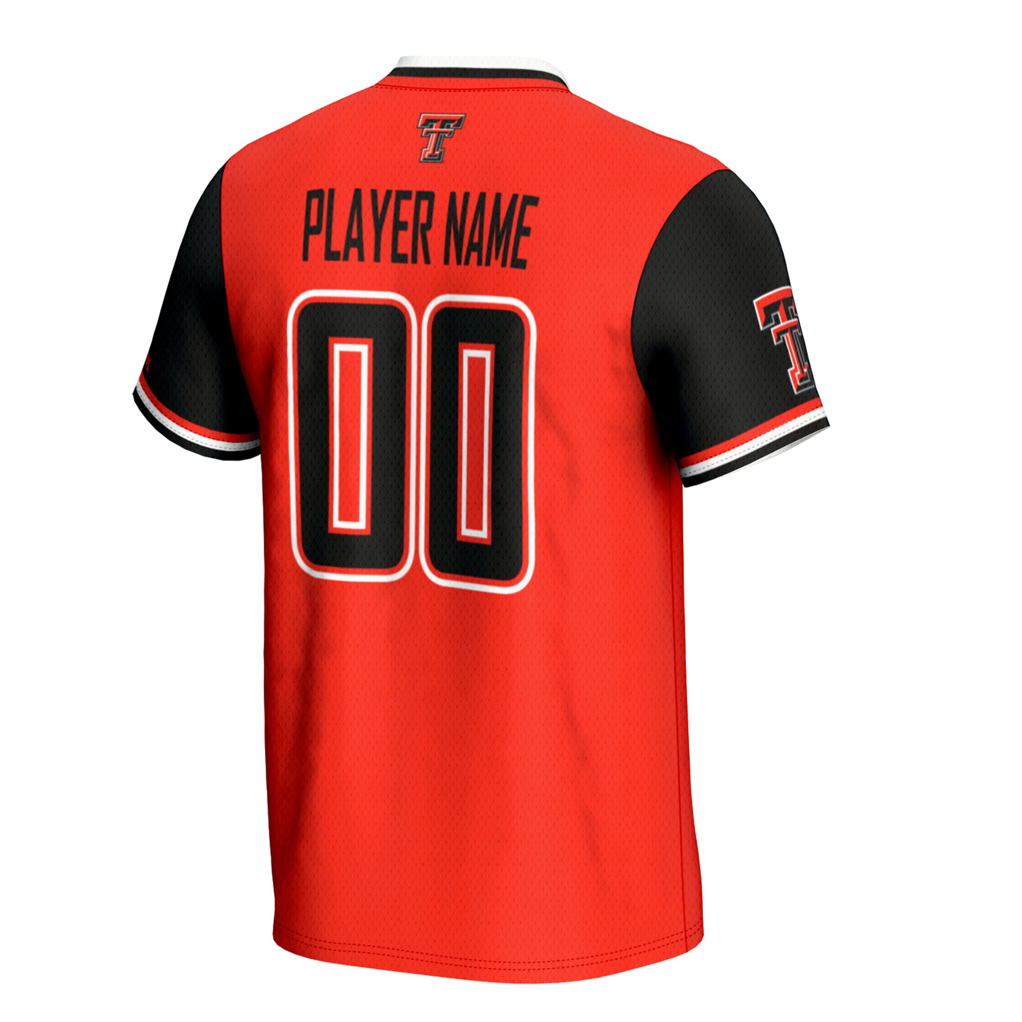 Texas Tech Red Raiders Unisex Lightweight Softball Jersey Red - back view