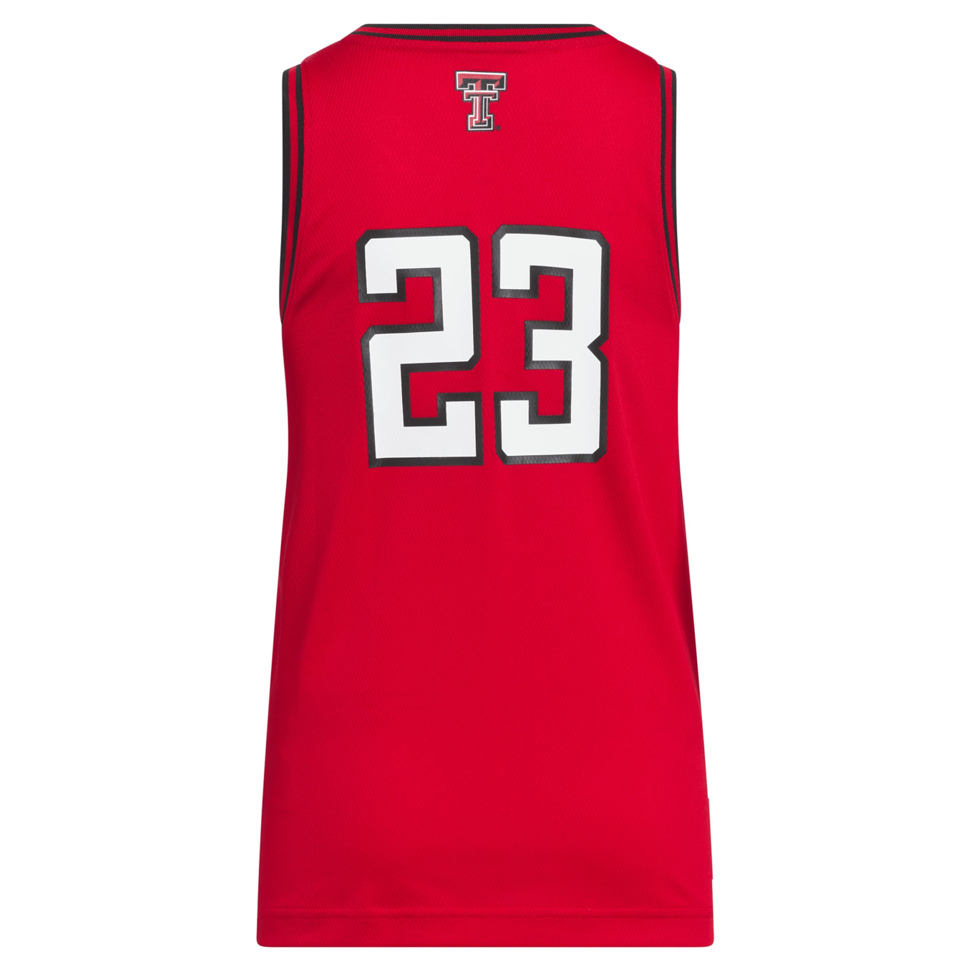 #23 Texas Tech Red Raiders Youth Jersey Red - back view