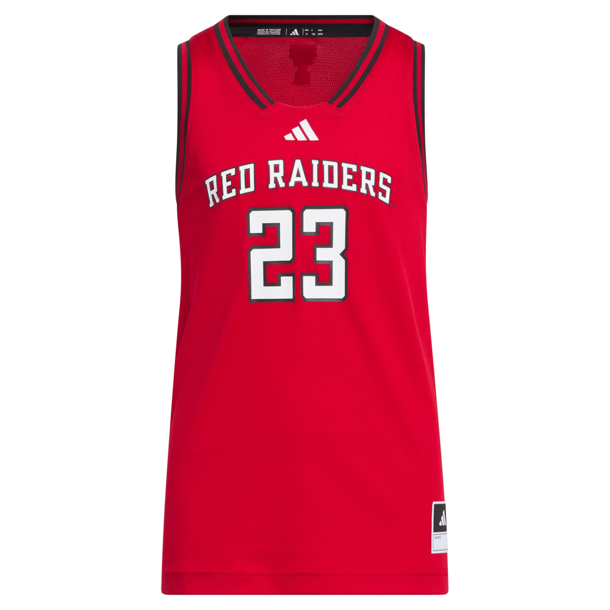 #23 Texas Tech Red Raiders Youth Jersey Red - front view