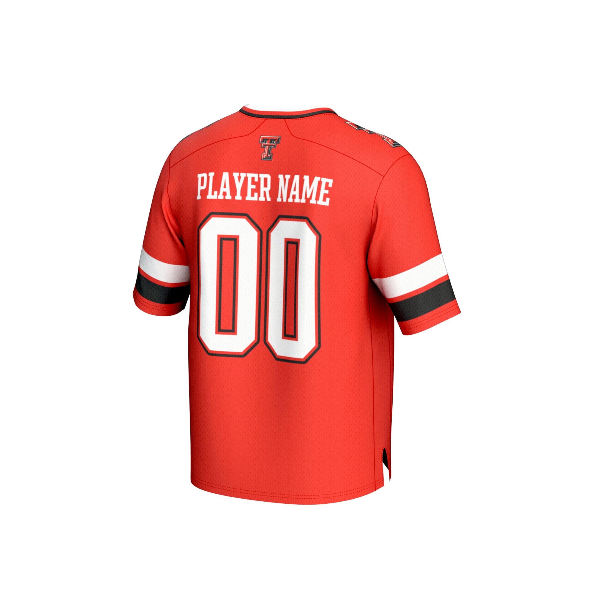 Texas Tech Red Raiders Youth Lightweight Collegiate Football Fashion Jersey Red - back view