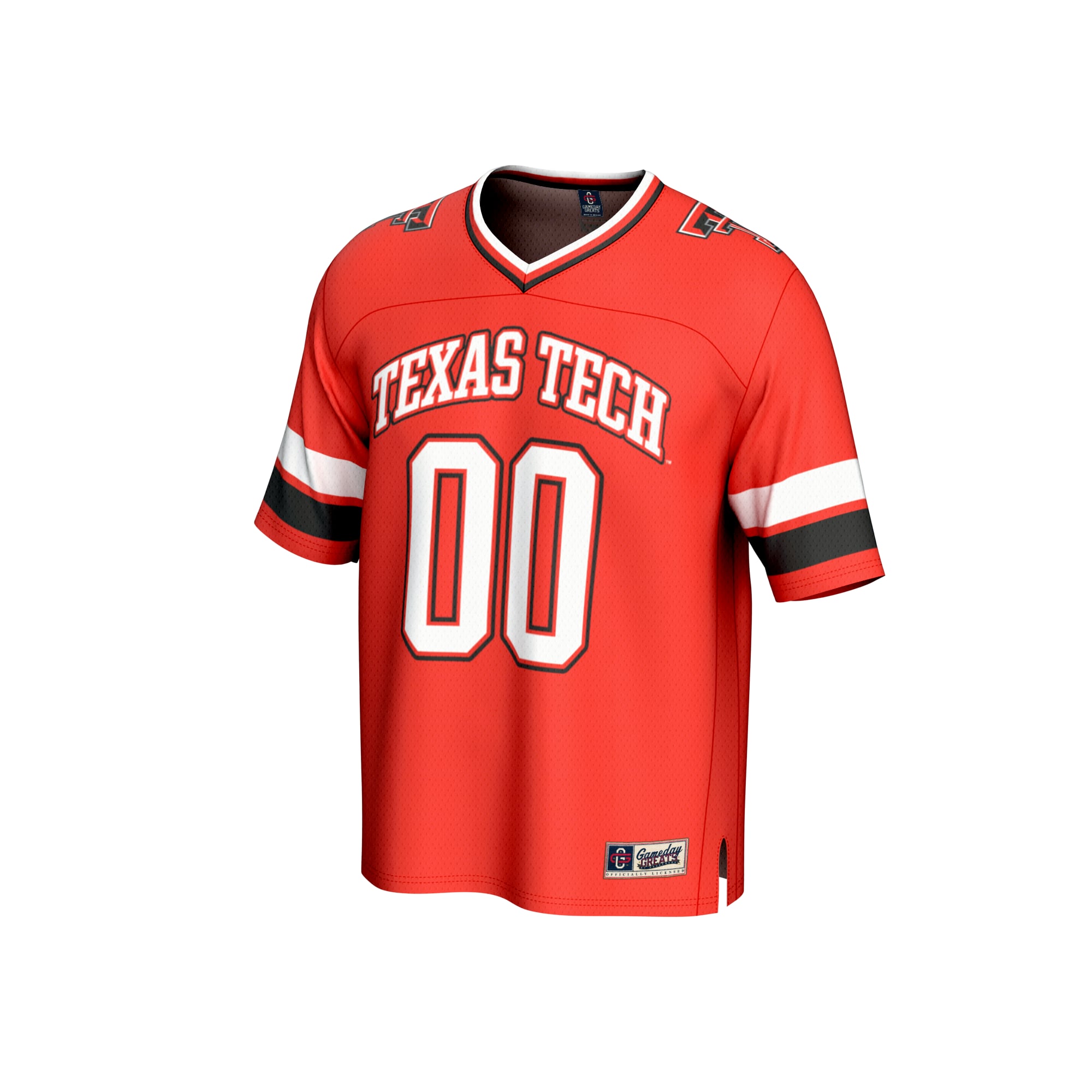Texas Tech Red Raiders Youth Lightweight Collegiate Football Fashion Jersey Red - front view