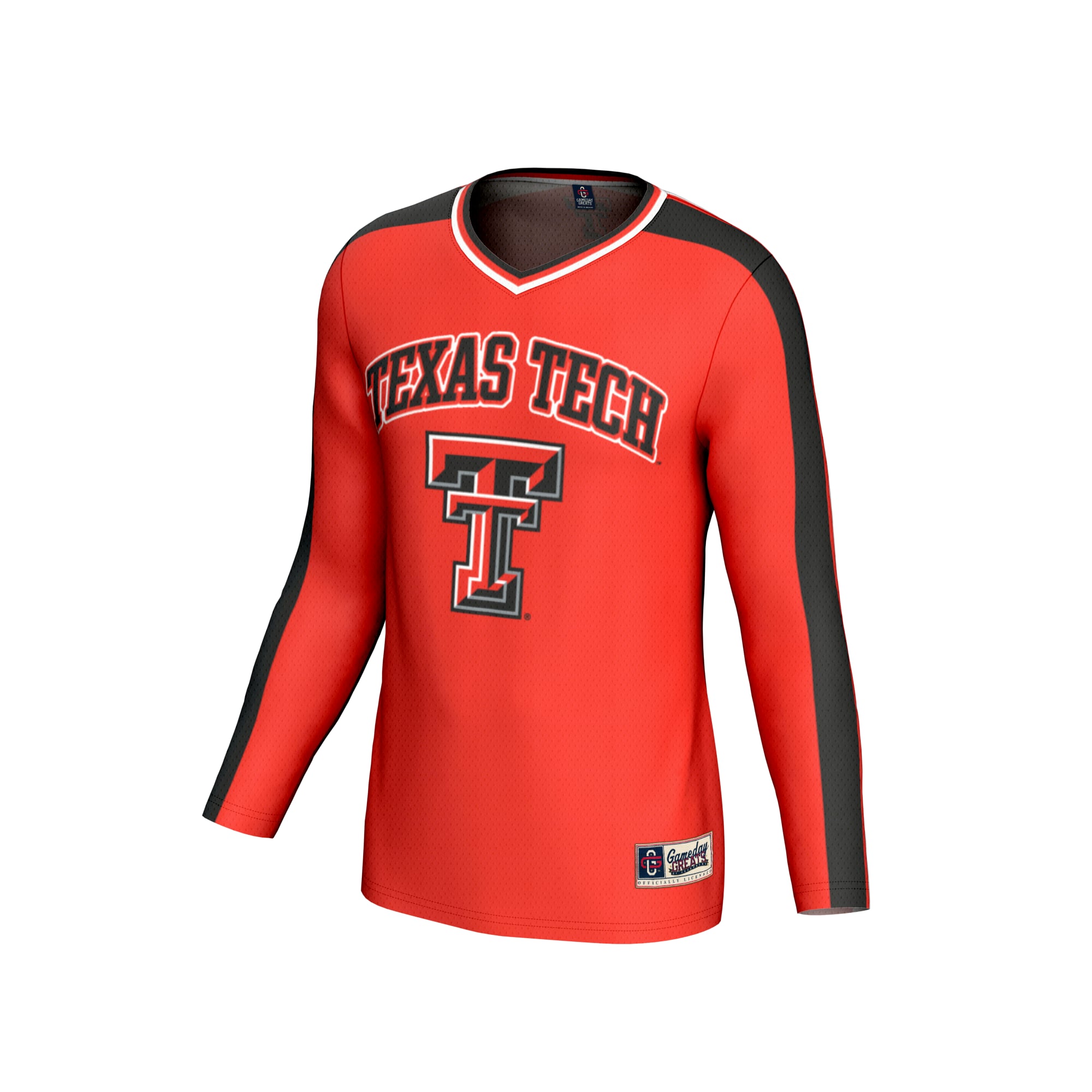 #1 Texas Tech Red Raiders Youth Lightweight Volleyball Fashion Jersey Red - front view