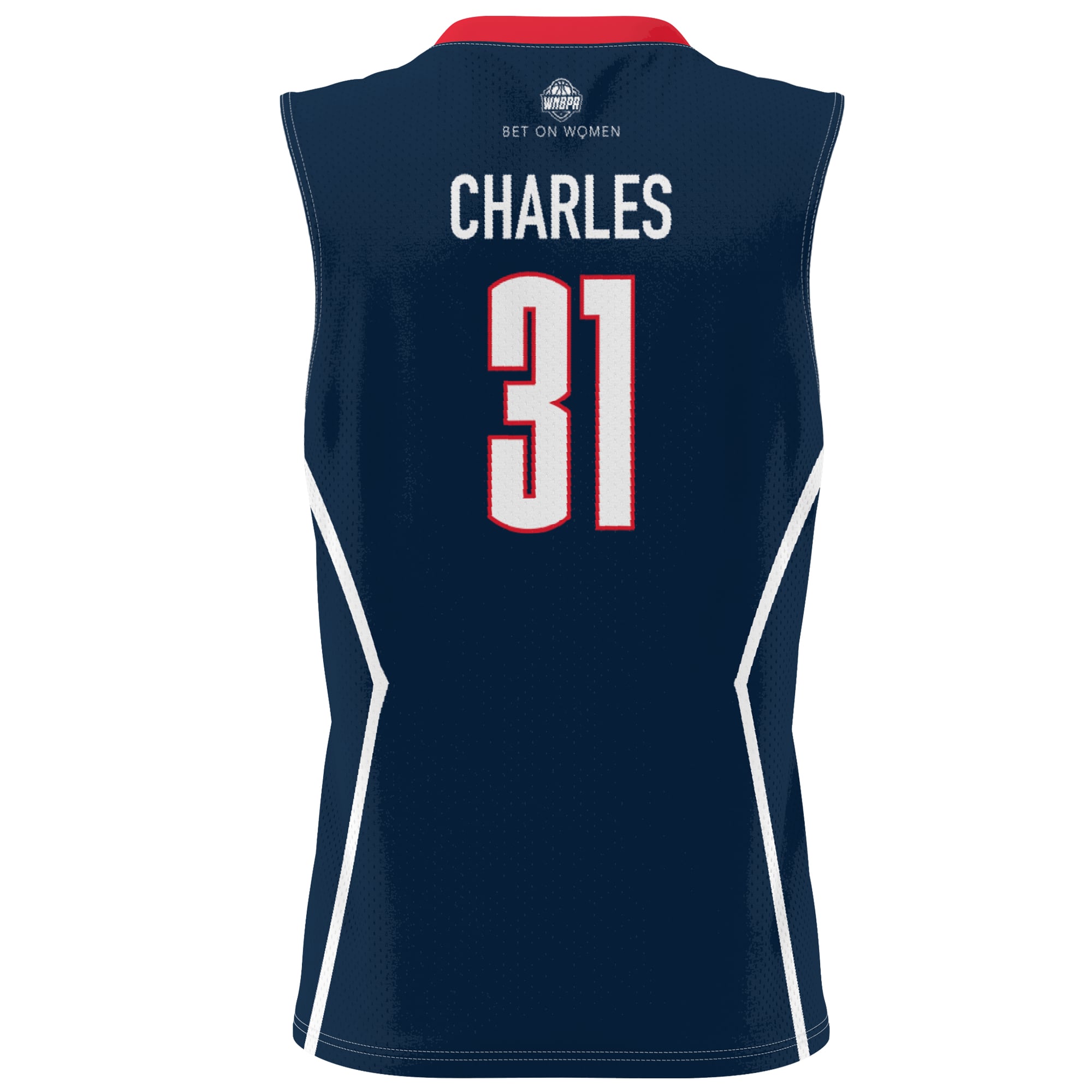 Tina Charles UConn Huskies Unisex Lightweight Basketball Alumni Jersey Navy - back view