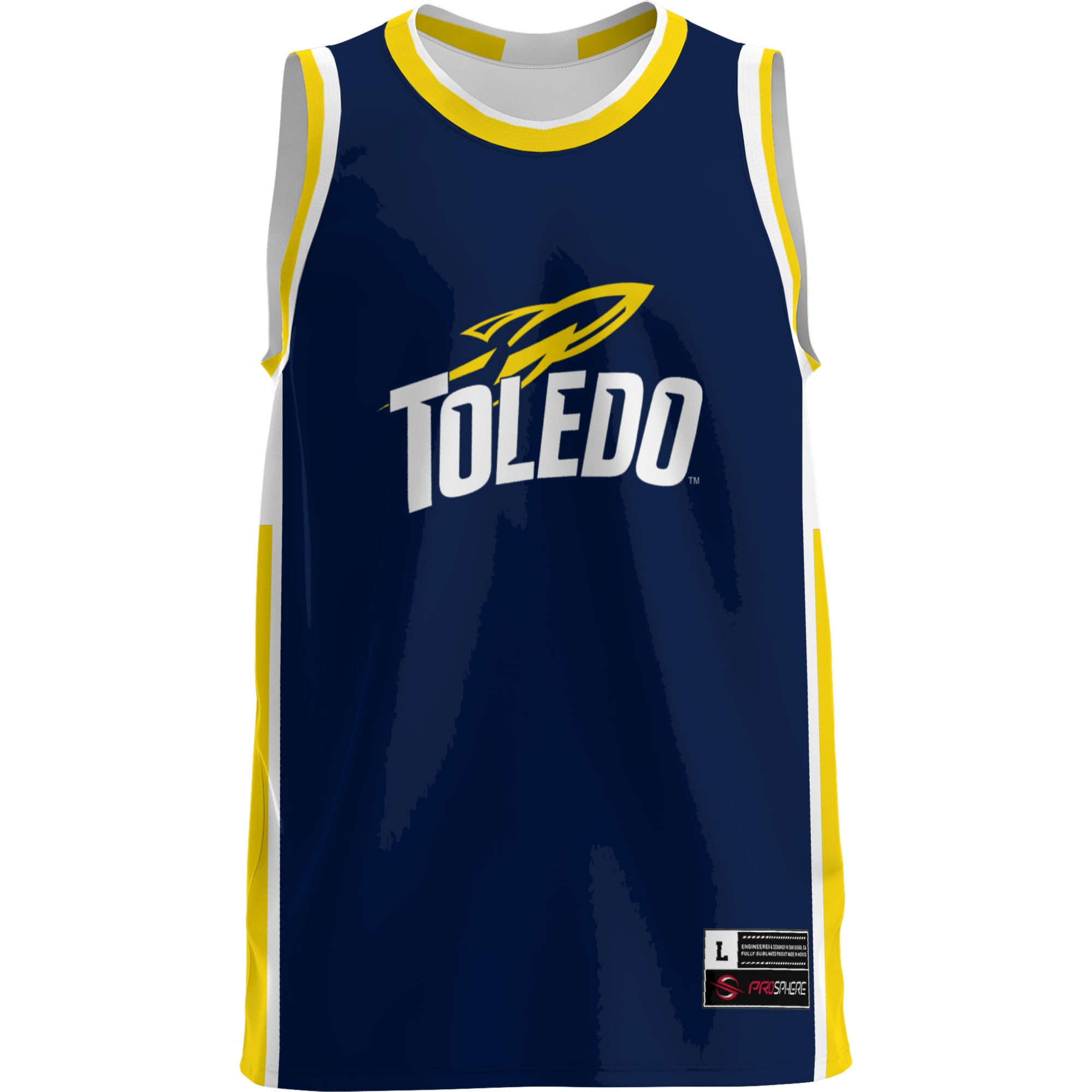 Toledo Rockets Lightweight Basketball Jersey Blue - front view