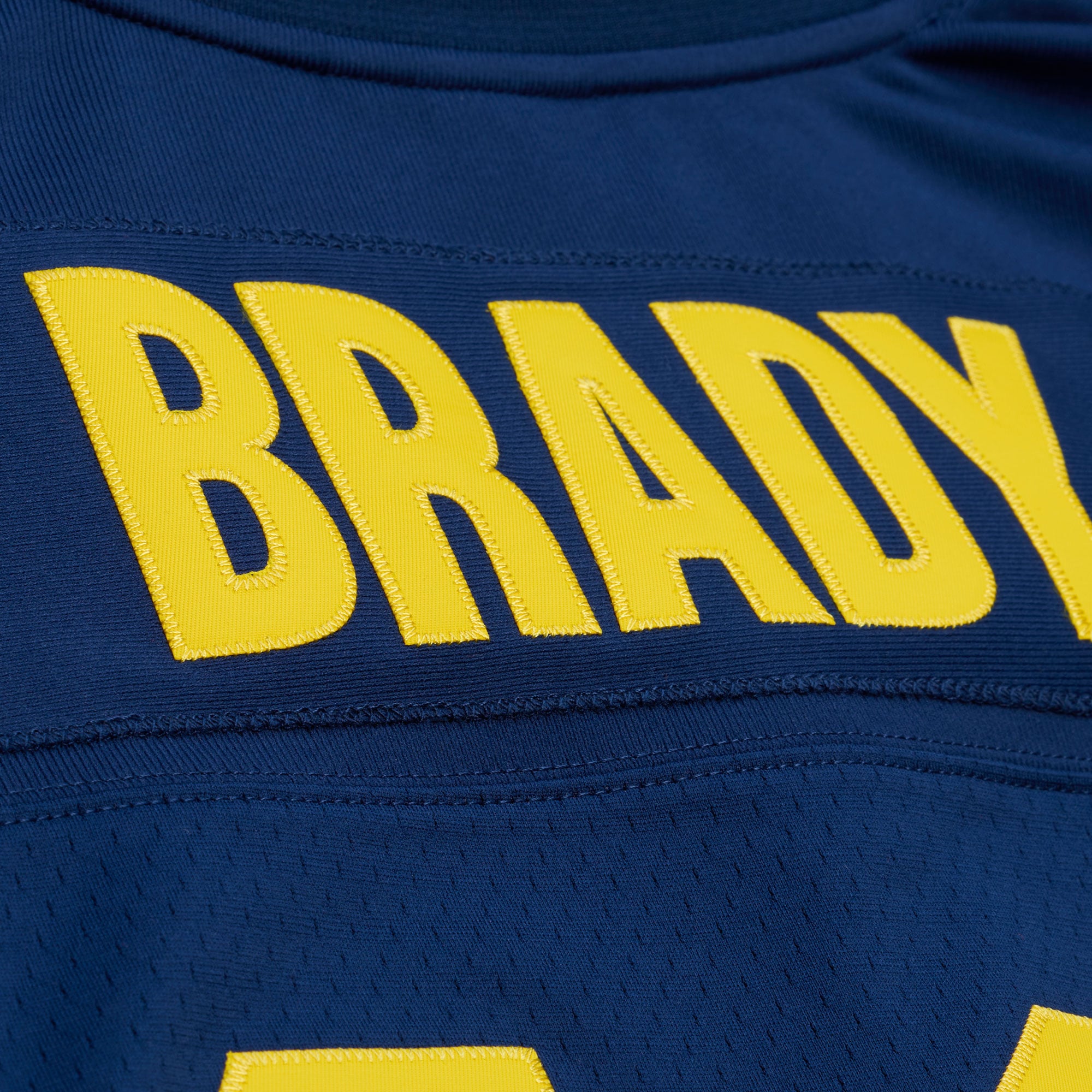 Tom Brady Michigan Wolverines 1999 Jersey Navy - detail view 2