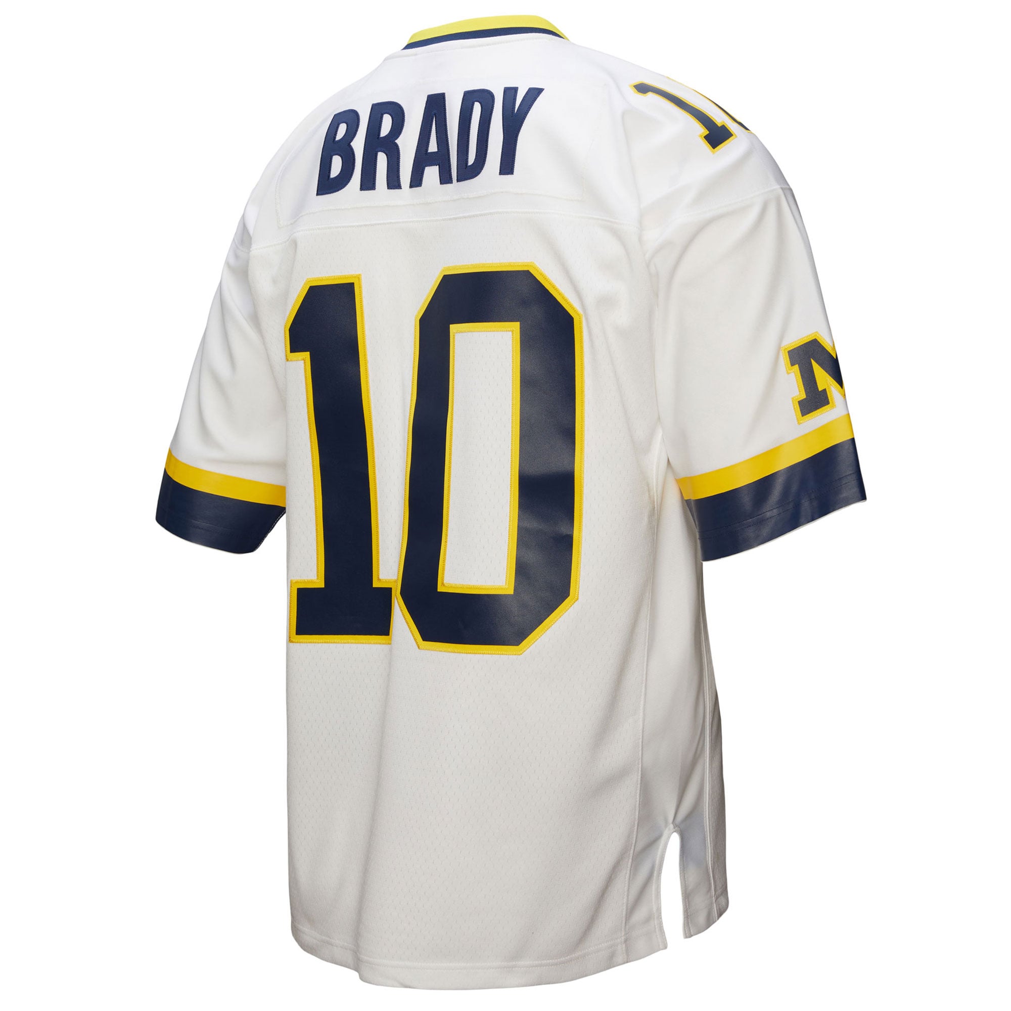 Tom Brady Michigan Wolverines 1999 Jersey White - back view