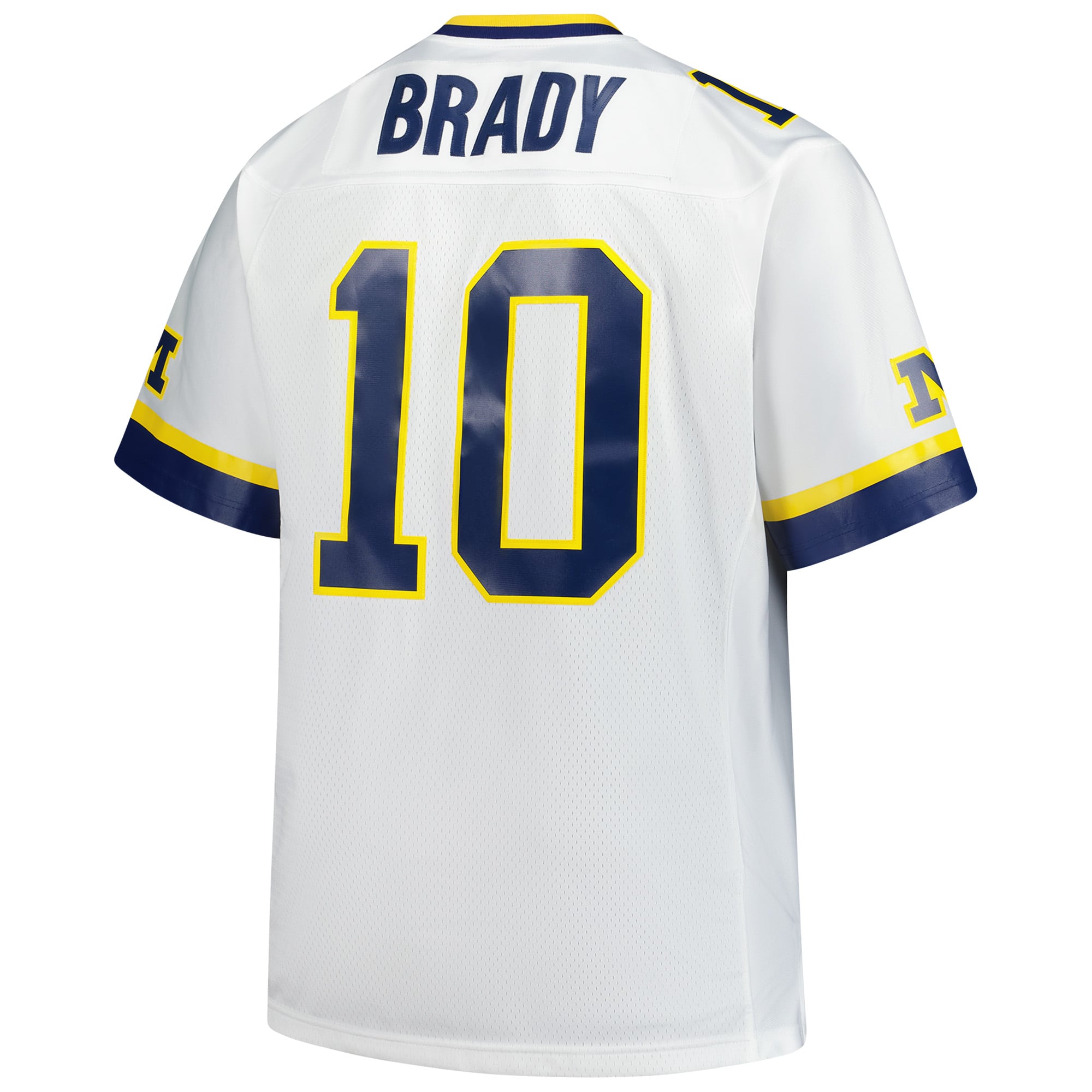 Tom Brady Michigan Wolverines Big & Tall 1999 Jersey White - back view