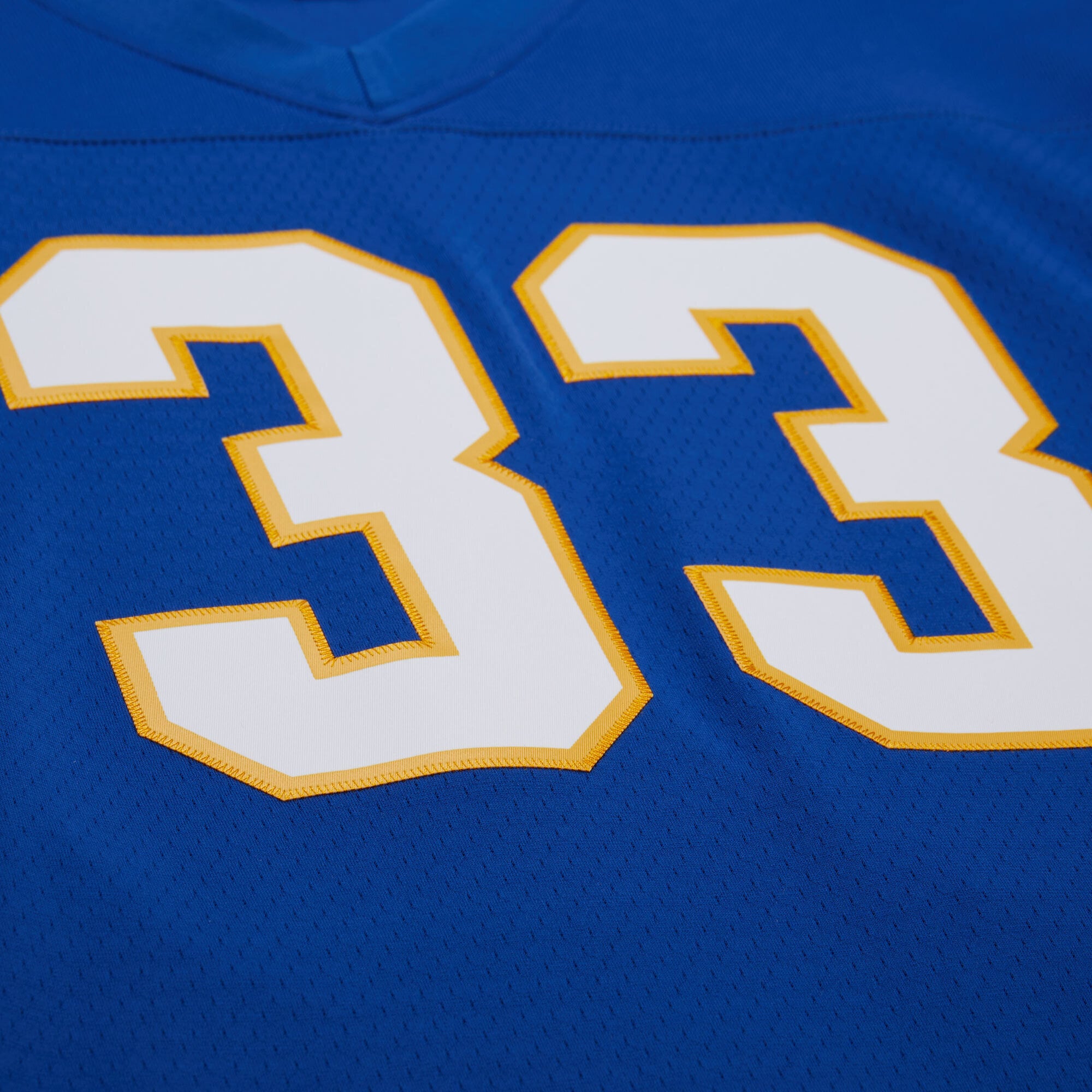 Tony Dorsett Pitt Panthers 1976 Jersey Royal - detail view 1