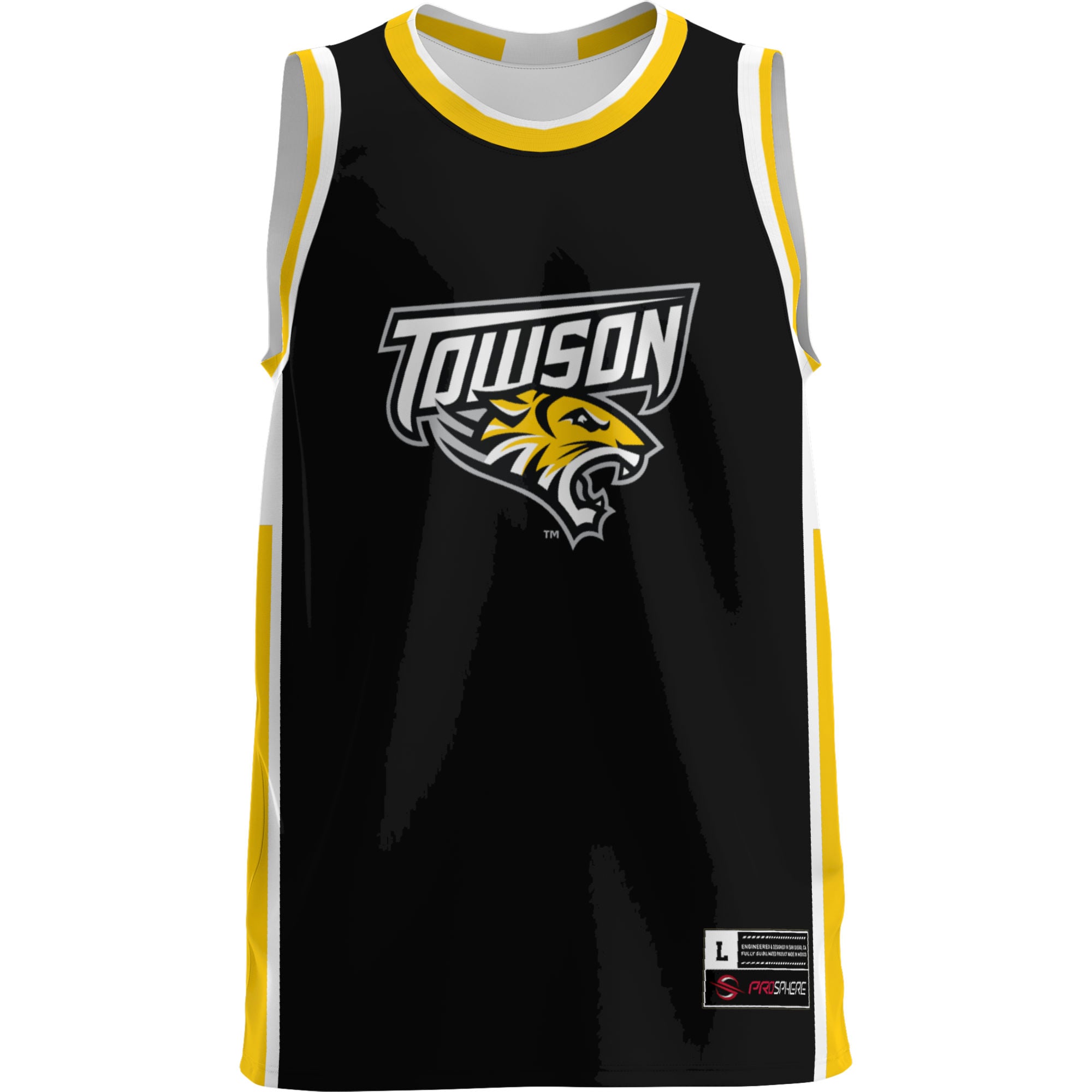 Towson Tigers Lightweight Basketball Jersey Red - front view