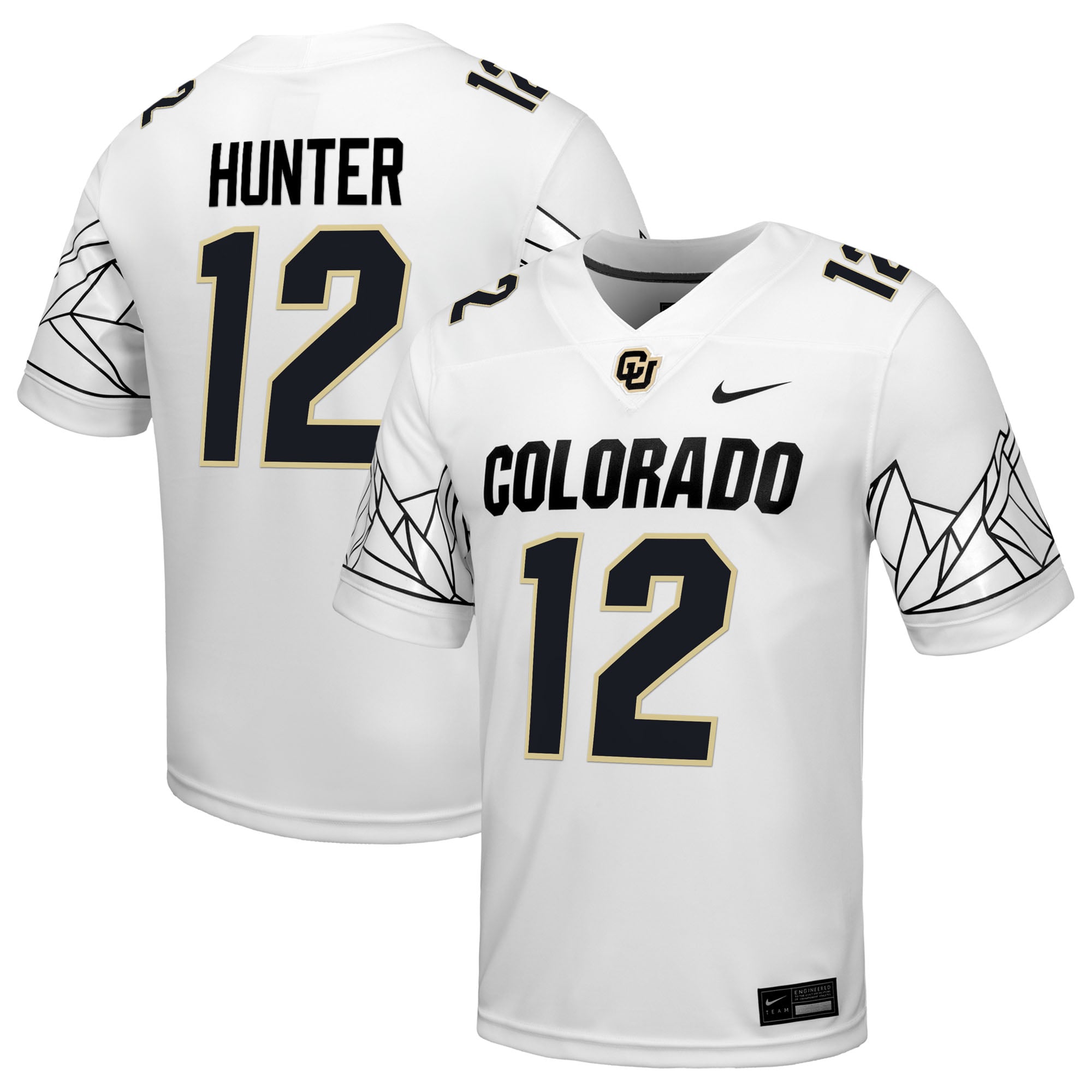 Travis Hunter Colorado Buffaloes Alumni Jersey White - front and back view