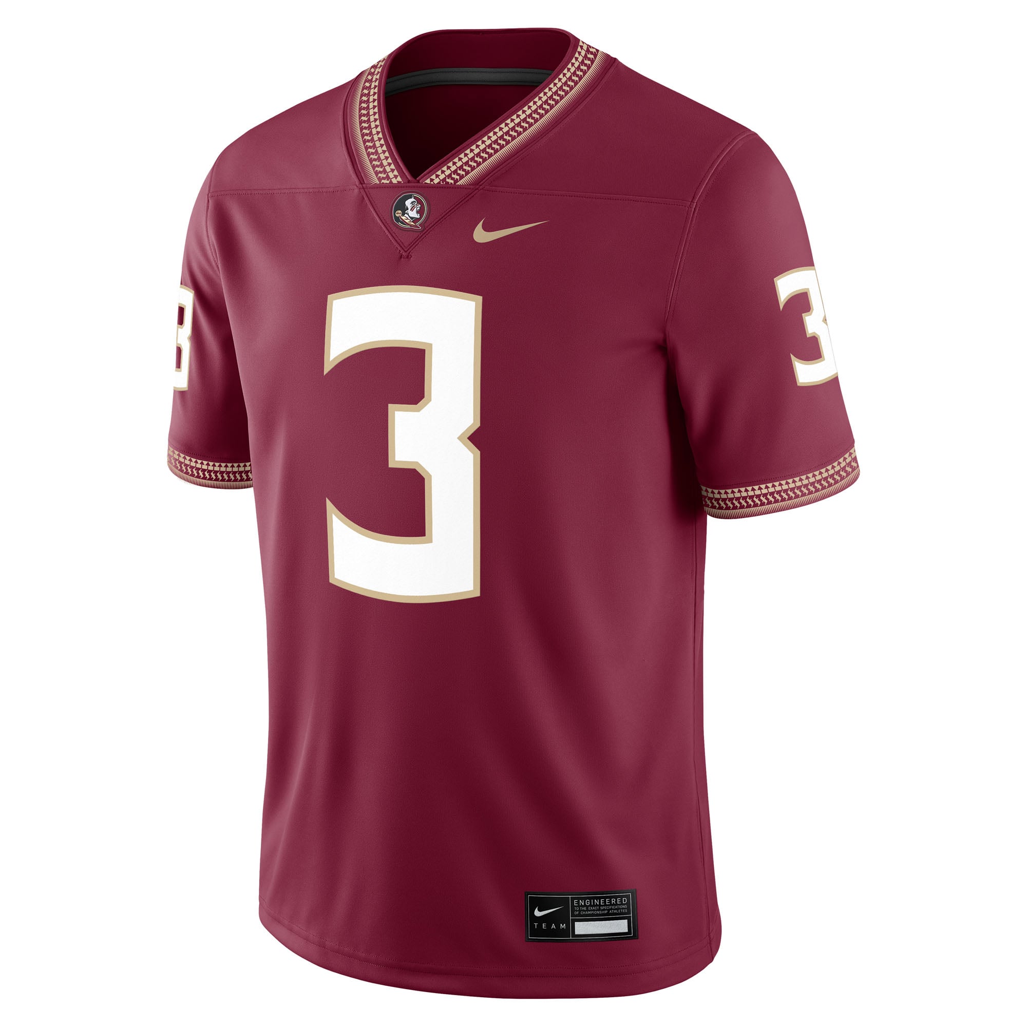 Trey Benson Florida State Seminoles Player Jersey Garnet - front view