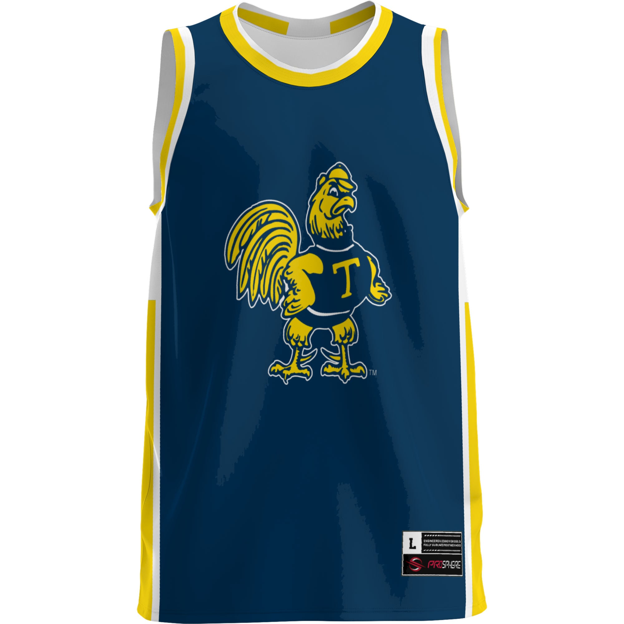 Trinity Bantams Lightweight Basketball Jersey Blue - front view