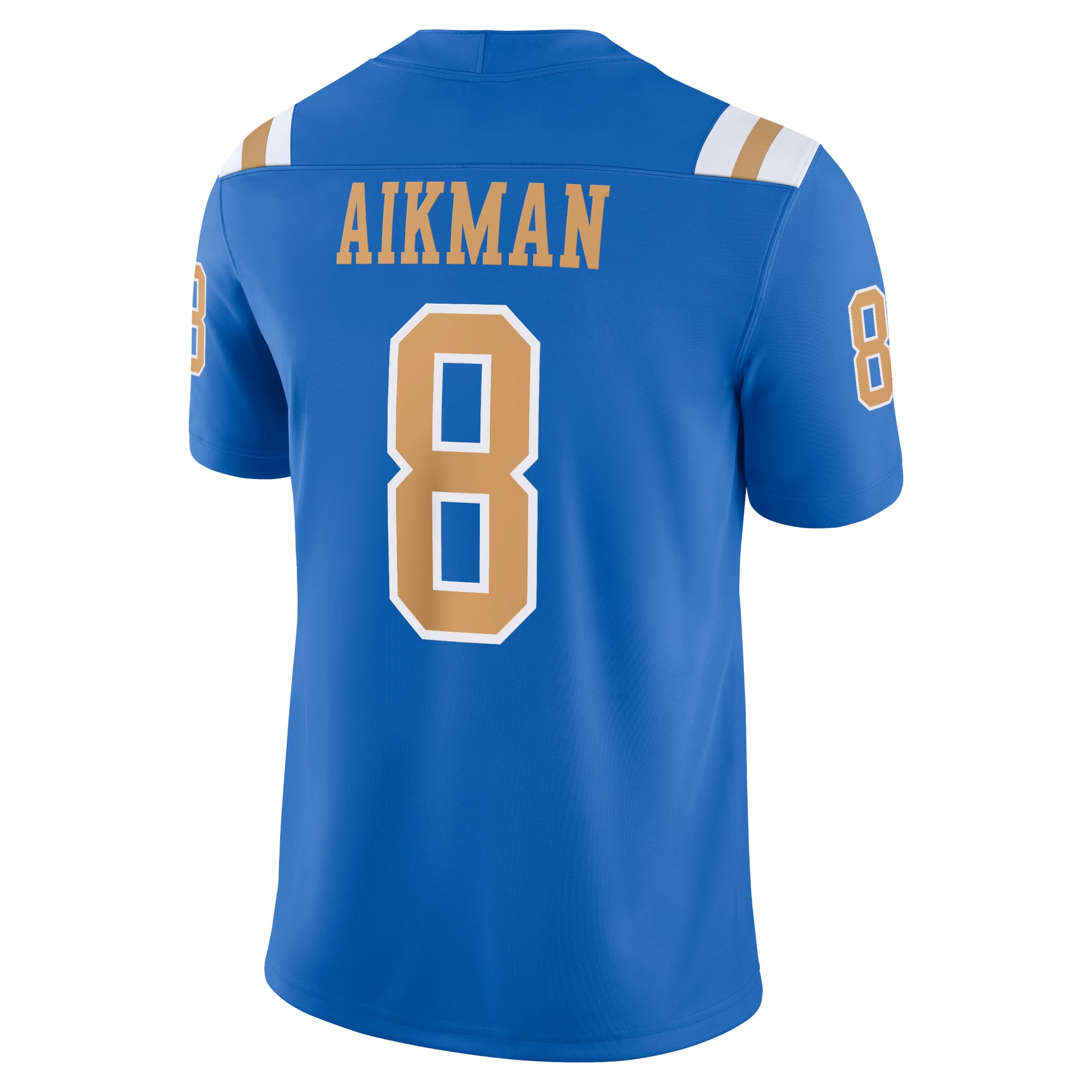 Troy Aikman UCLA Bruins Alumni Player Jersey Blue - back view