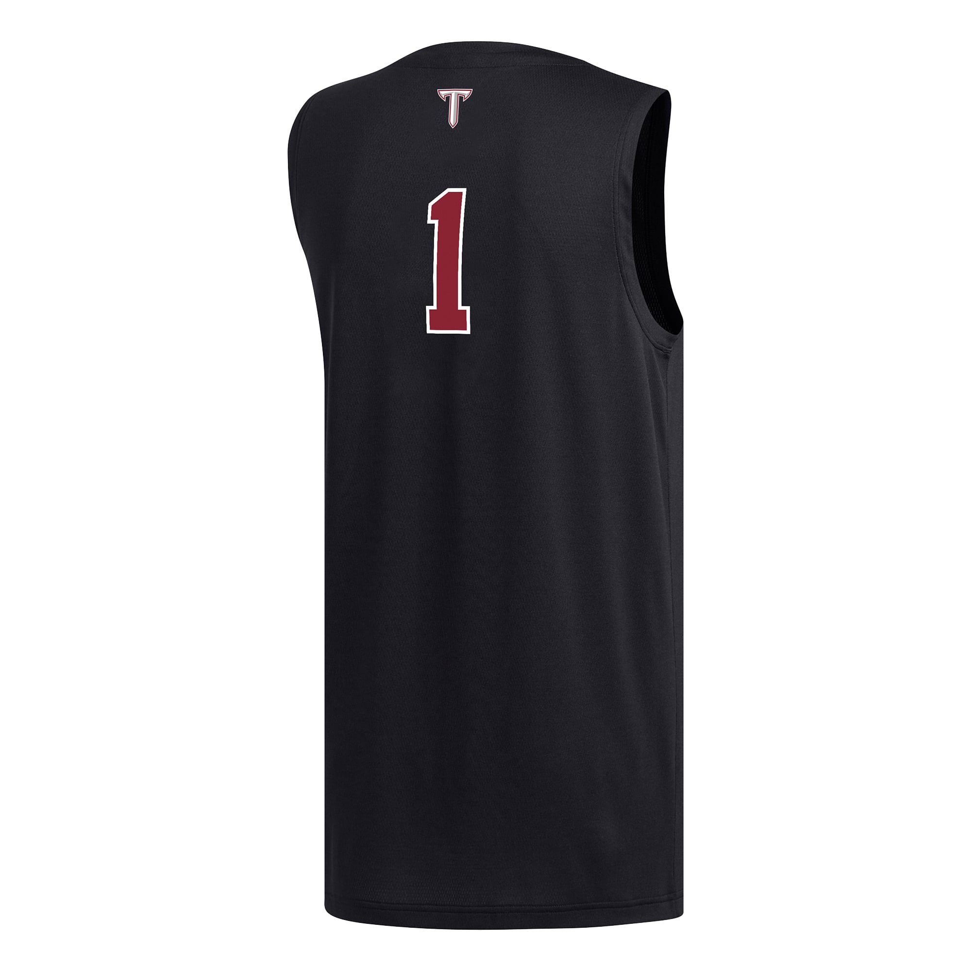 #1 Troy University Trojans Basketball Jersey Black - back view