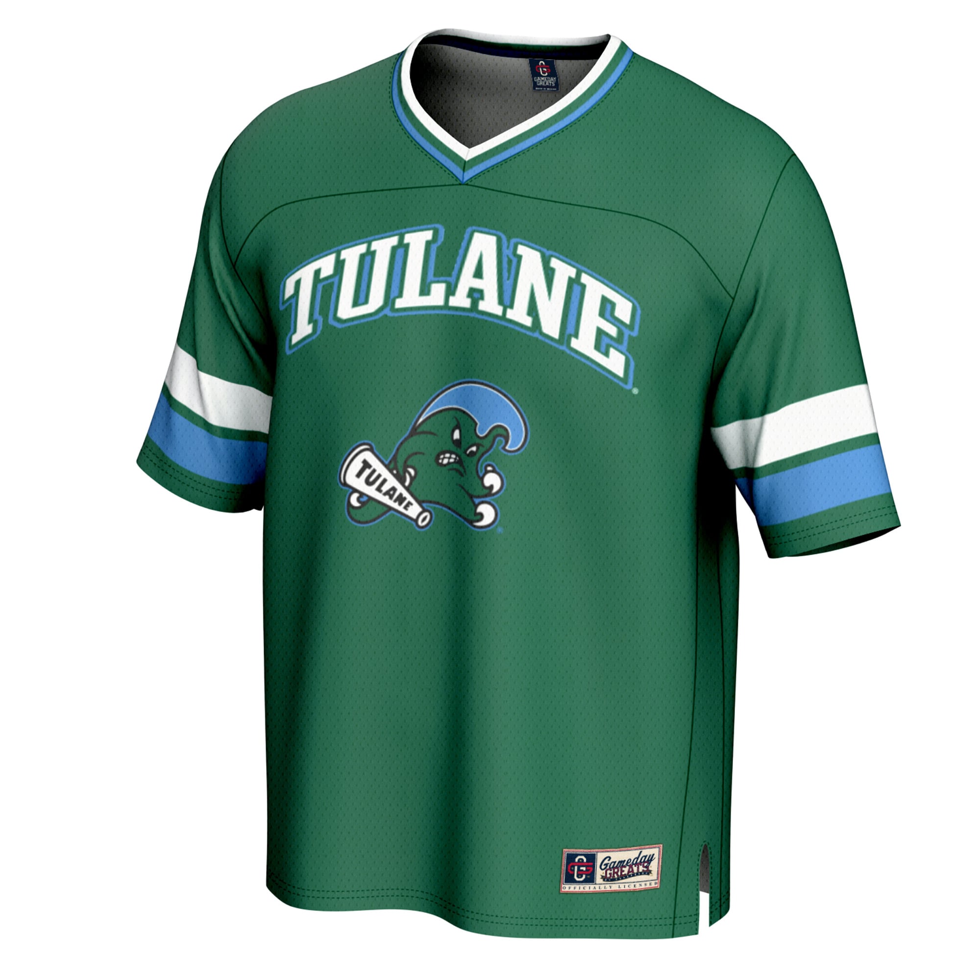 Tulane Green Wave Spirit Football Jersey Green - front view