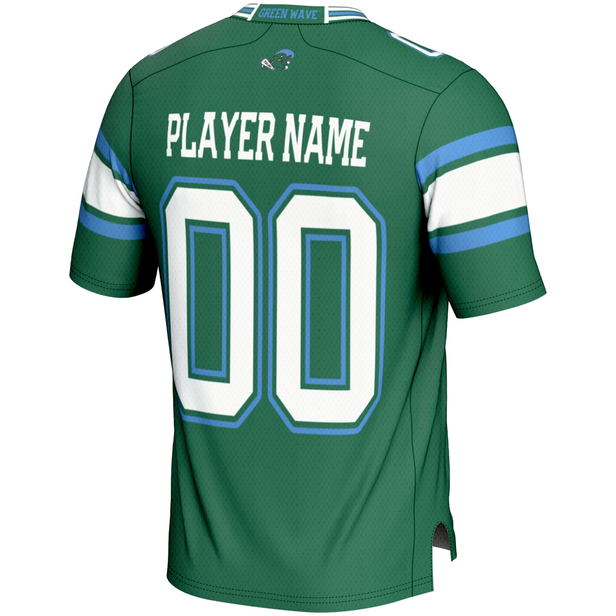 Tulane Green Wave Youth Football Jersey Green - back view