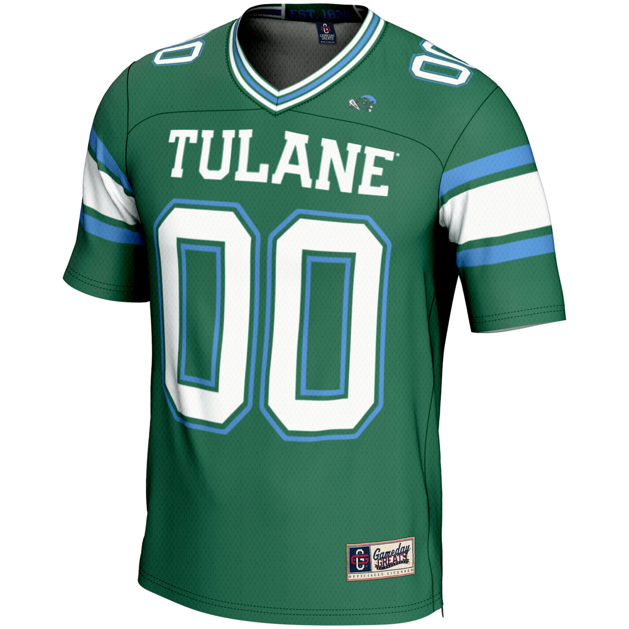 Tulane Green Wave Youth Football Jersey Green - front view
