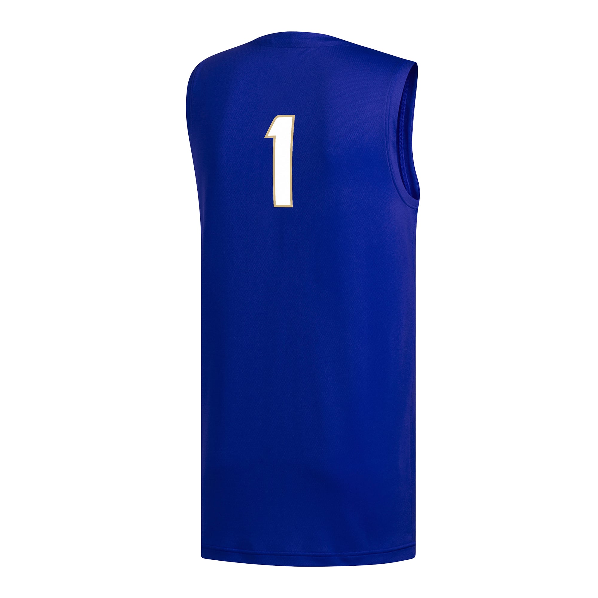 #1 Tulsa Golden Hurricane Basketball Jersey Royal - back view