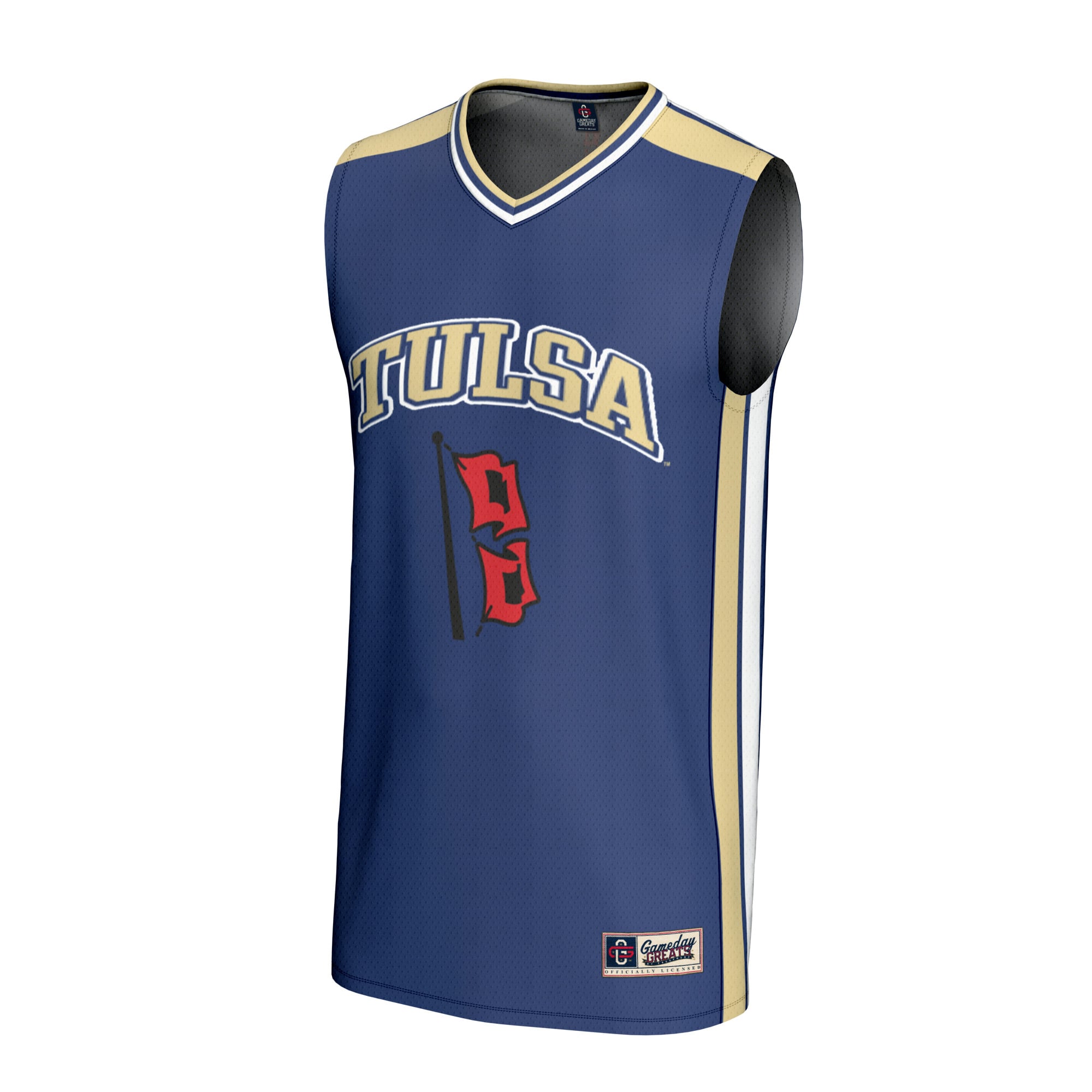 Tulsa Golden Hurricane Basketball Jersey Royal - front view