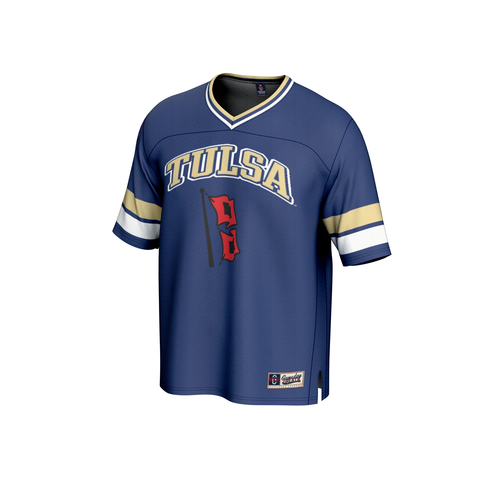 Tulsa Golden Hurricane Football Jersey Royal - front view
