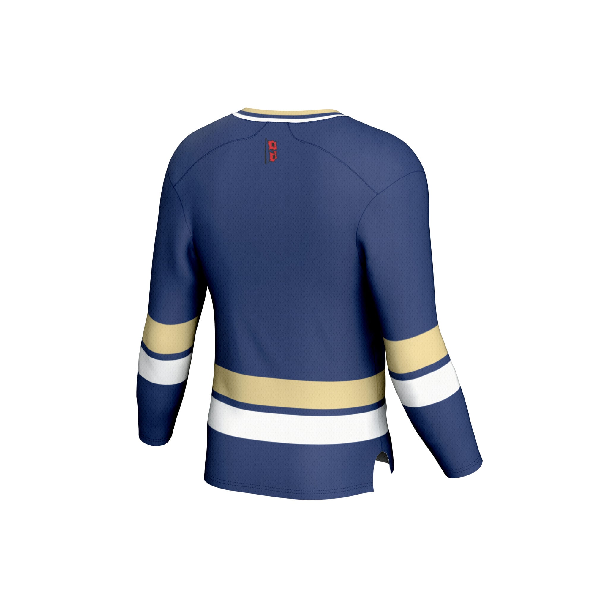 Tulsa Golden Hurricane Hockey Jersey Royal - back view