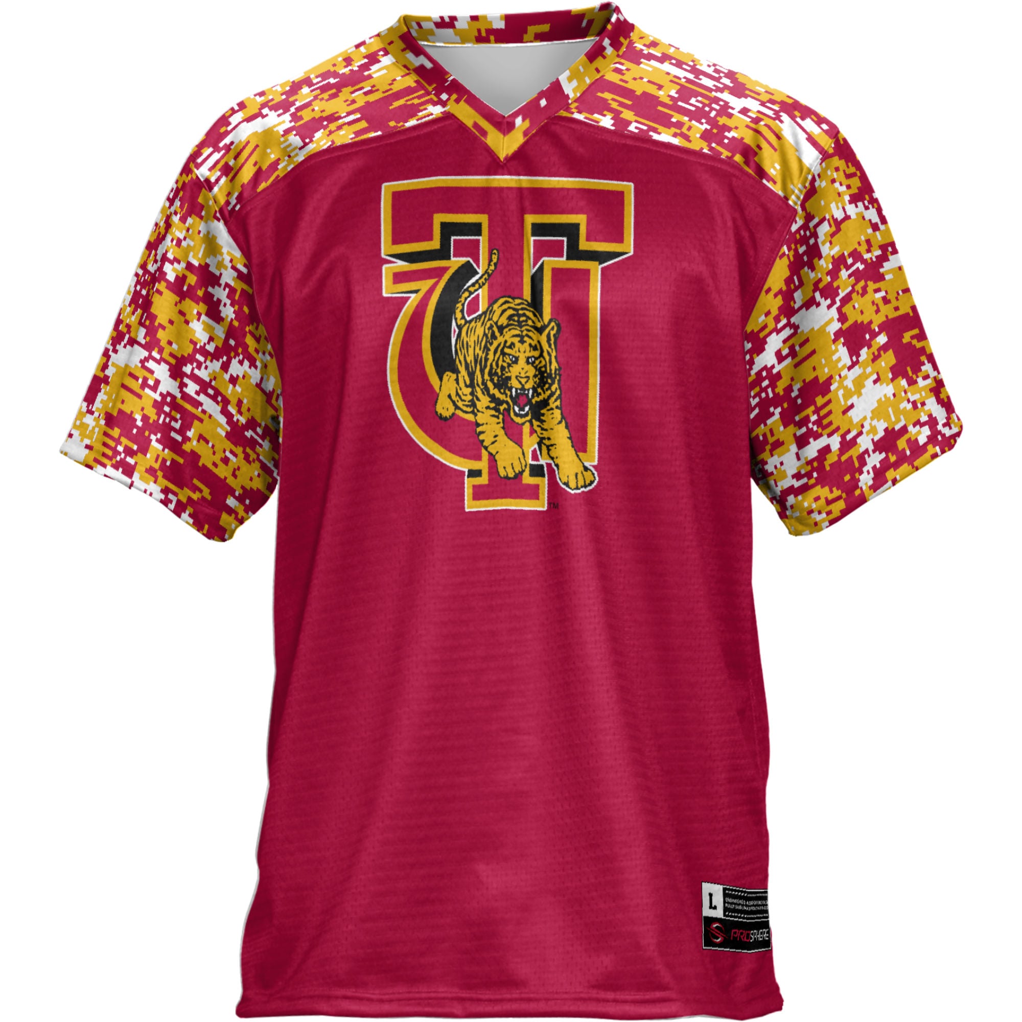 Tuskegee Golden Tigers Football Jersey Crimson - front view