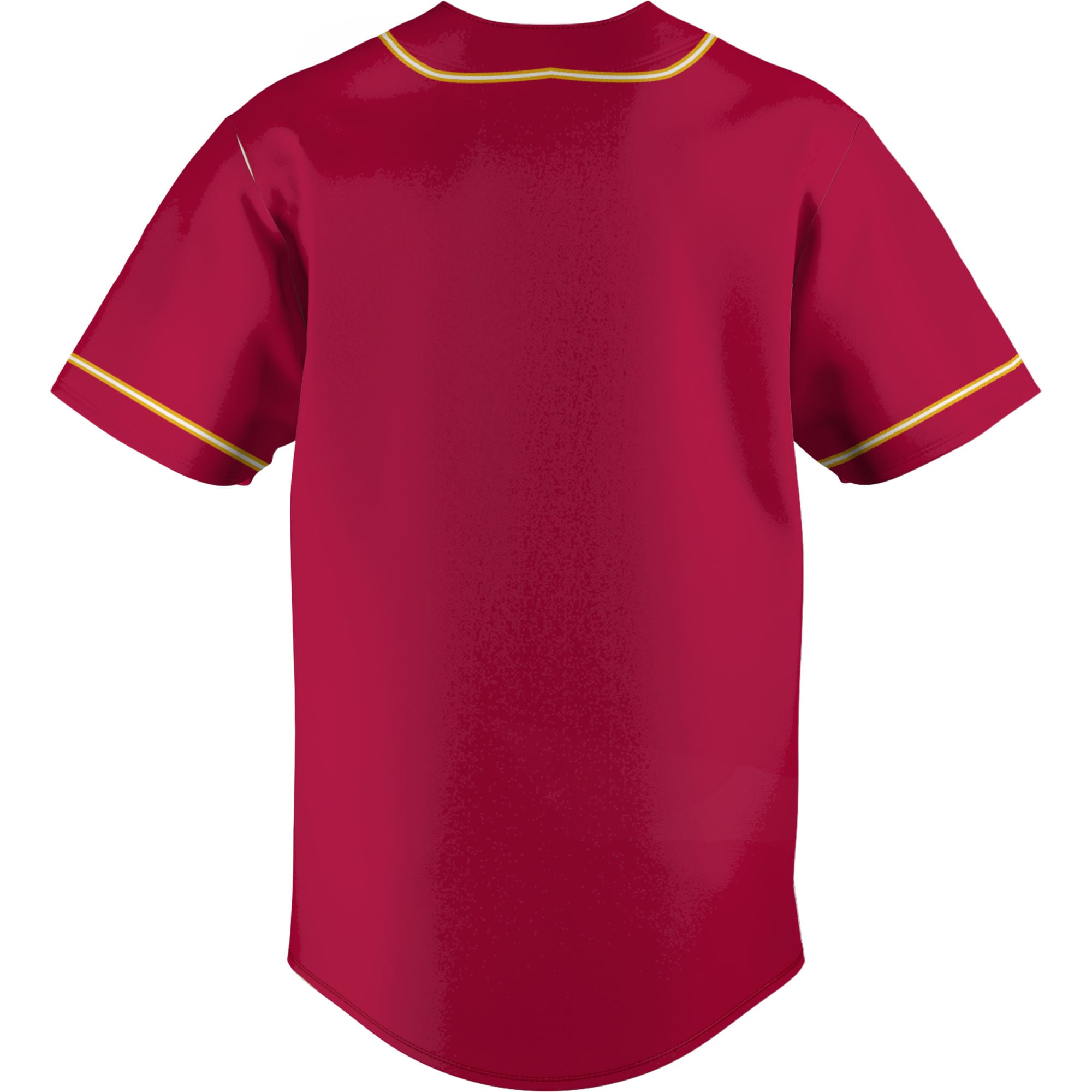Tuskegee Golden Tigers Lightweight Baseball Jersey Crimson - back view