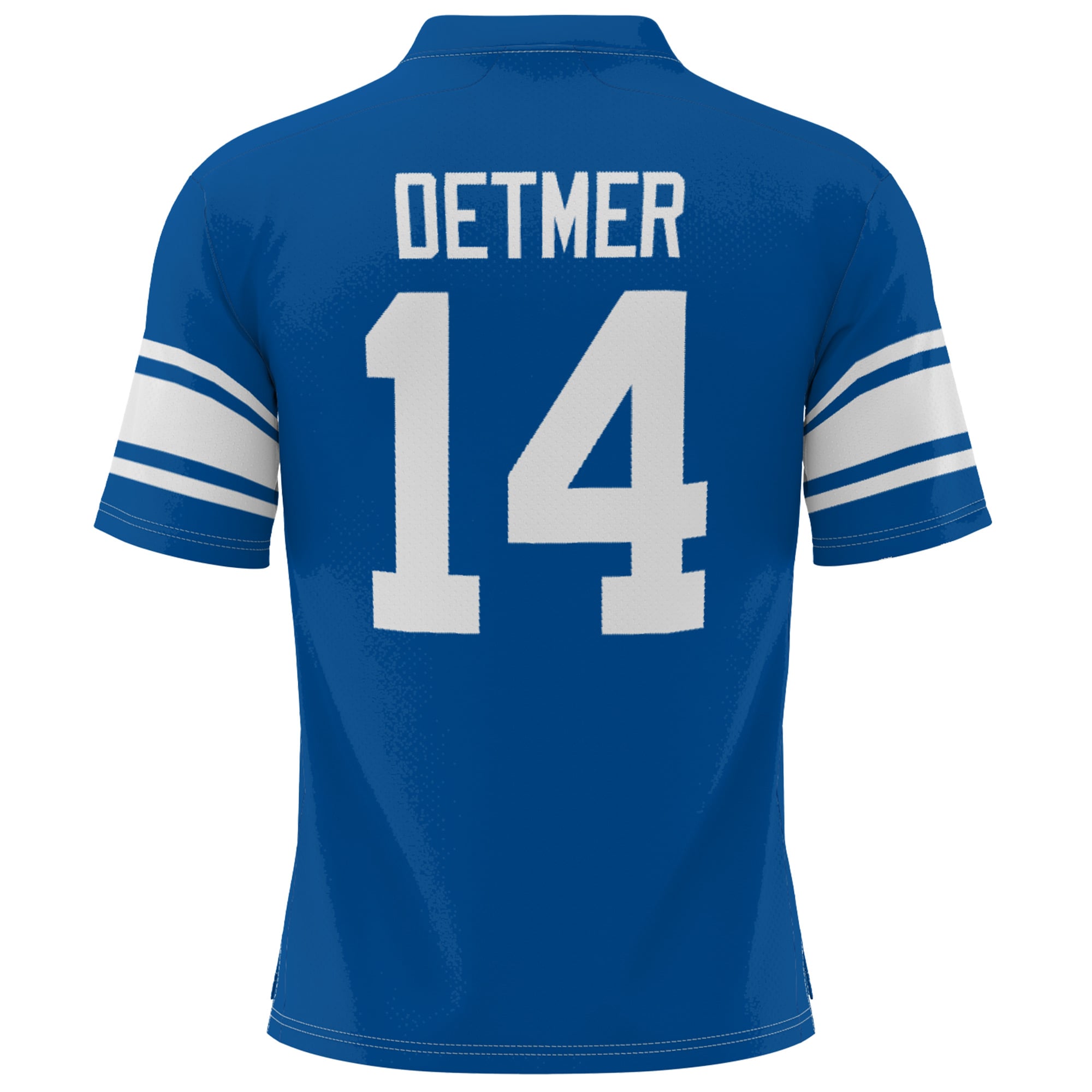 Ty Detmer BYU Cougars Heisman Football Jersey Royal - back view