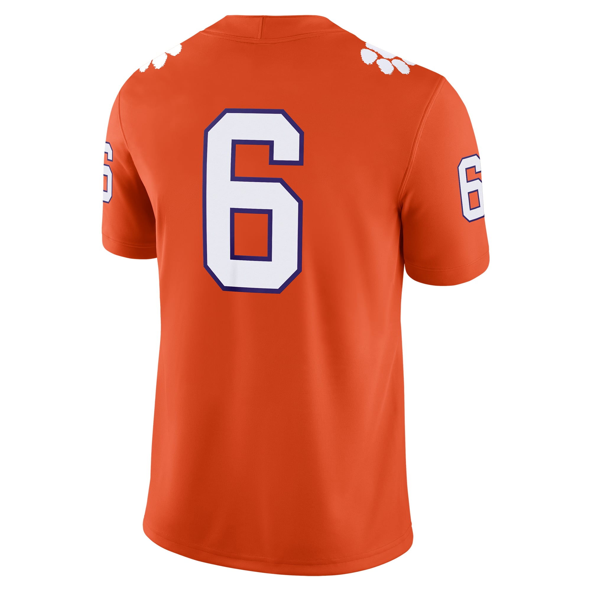 Tyler Brown Clemson Tigers Football Jersey Orange - back view
