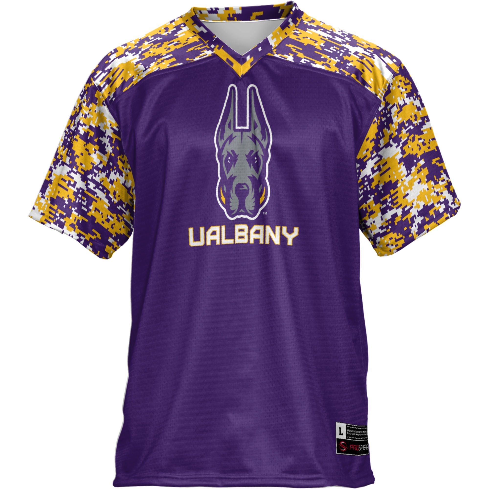 UAlbany Great Danes Football Jersey Purple - front view