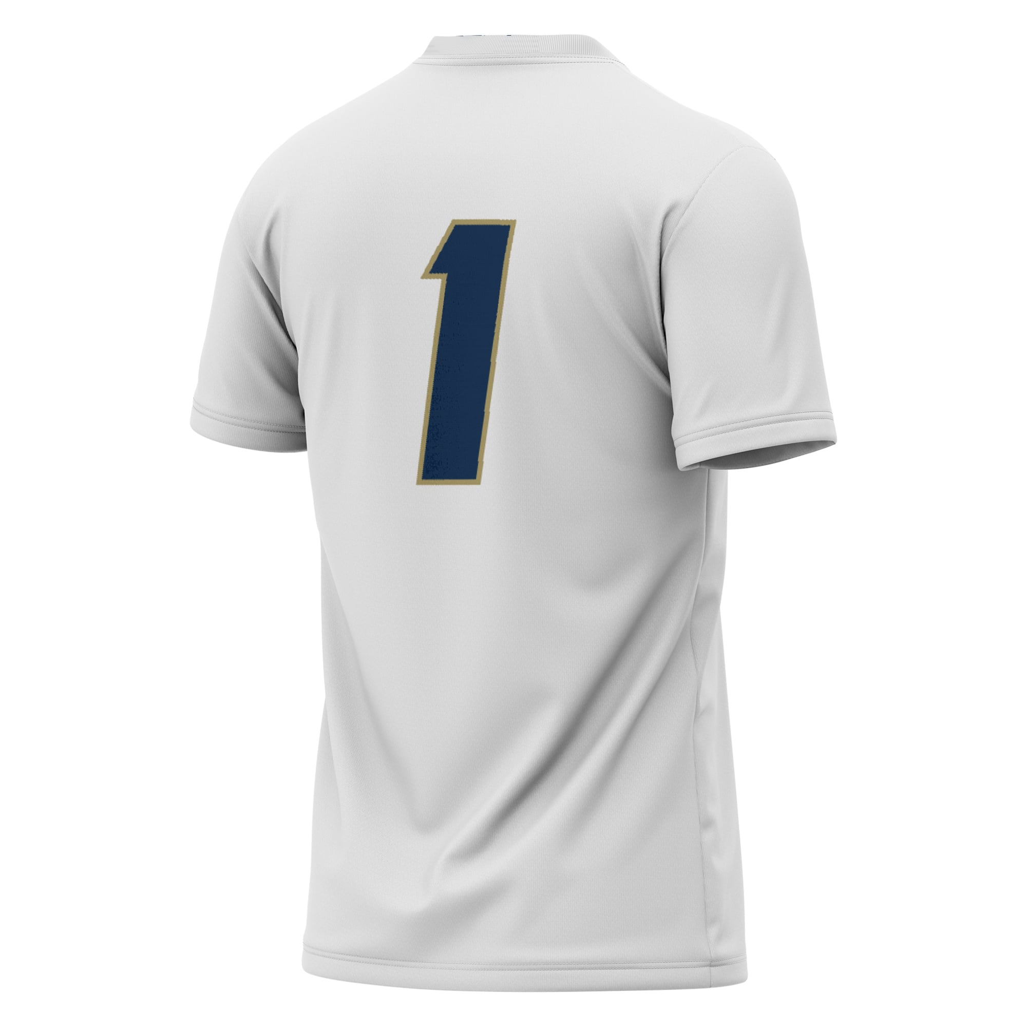 UC Davis Aggies Unisex Lightweight Collegiate Soccer Fashion Jersey White - back view