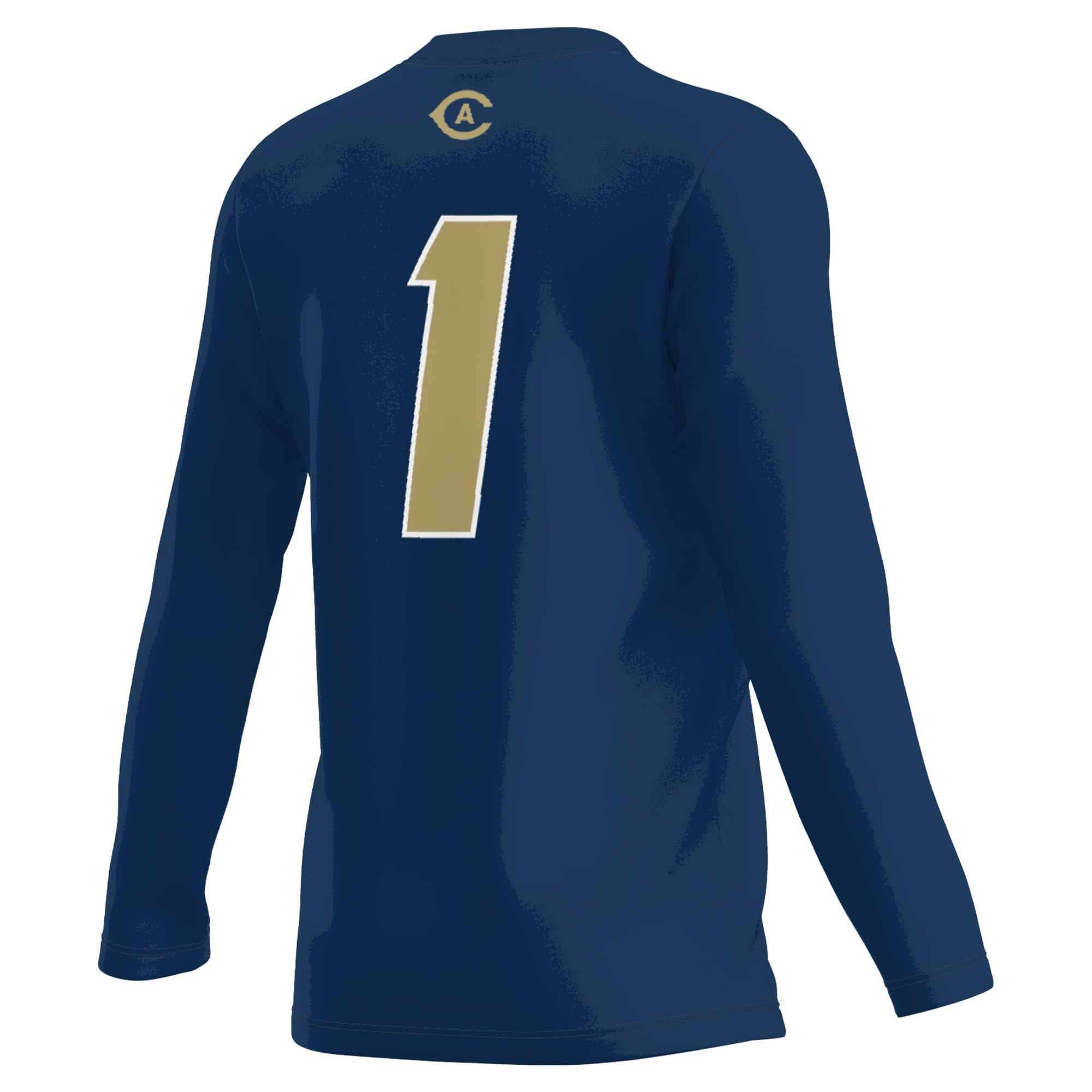 UC Davis Aggies Unisex Lightweight Collegiate Volleyball Fashion Jersey Navy - back view