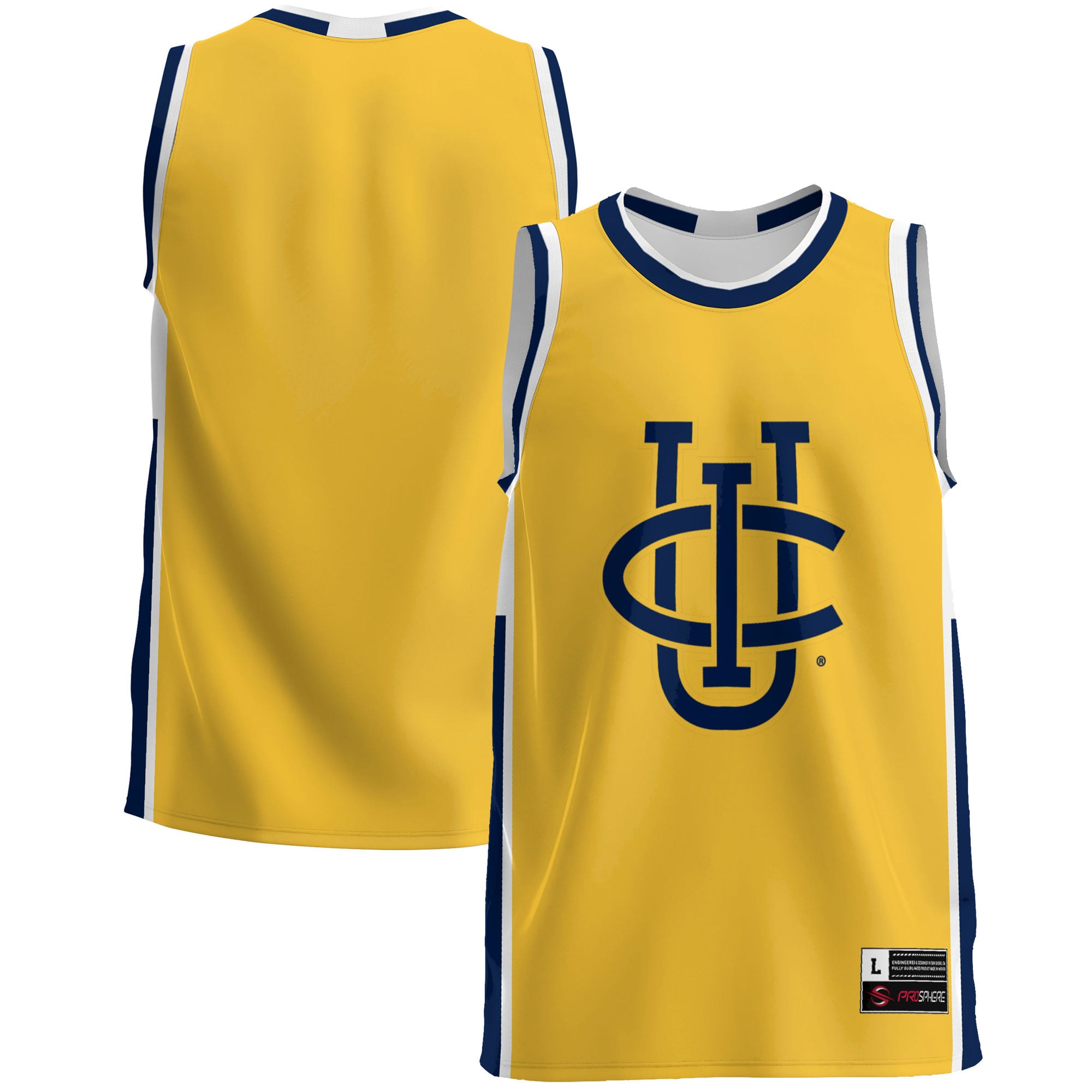 UC Irvine Anteaters Lightweight Basketball Jersey Blue - front and back view