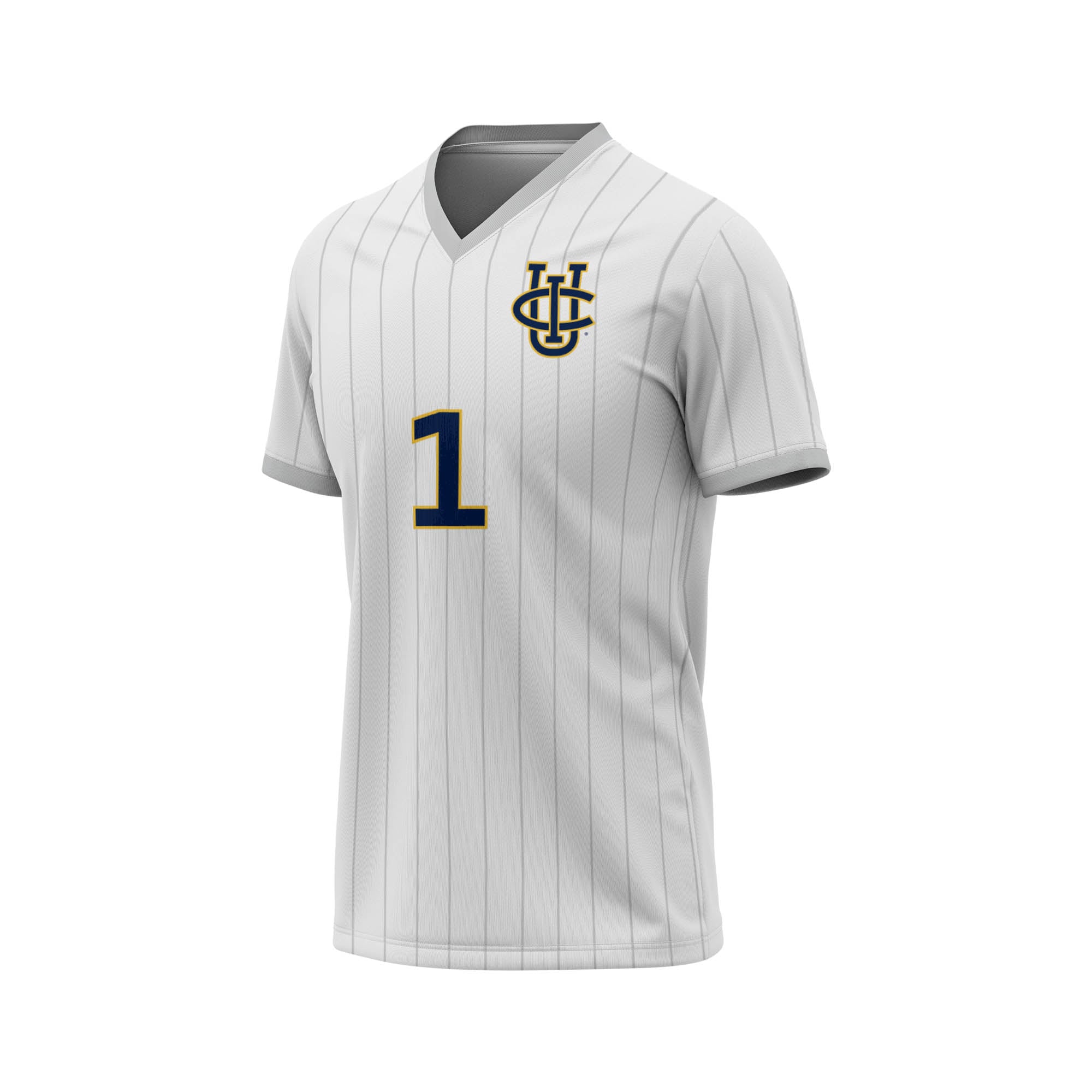 #1 UC Irvine Anteaters Lightweight Soccer Fashion Jersey White - front view