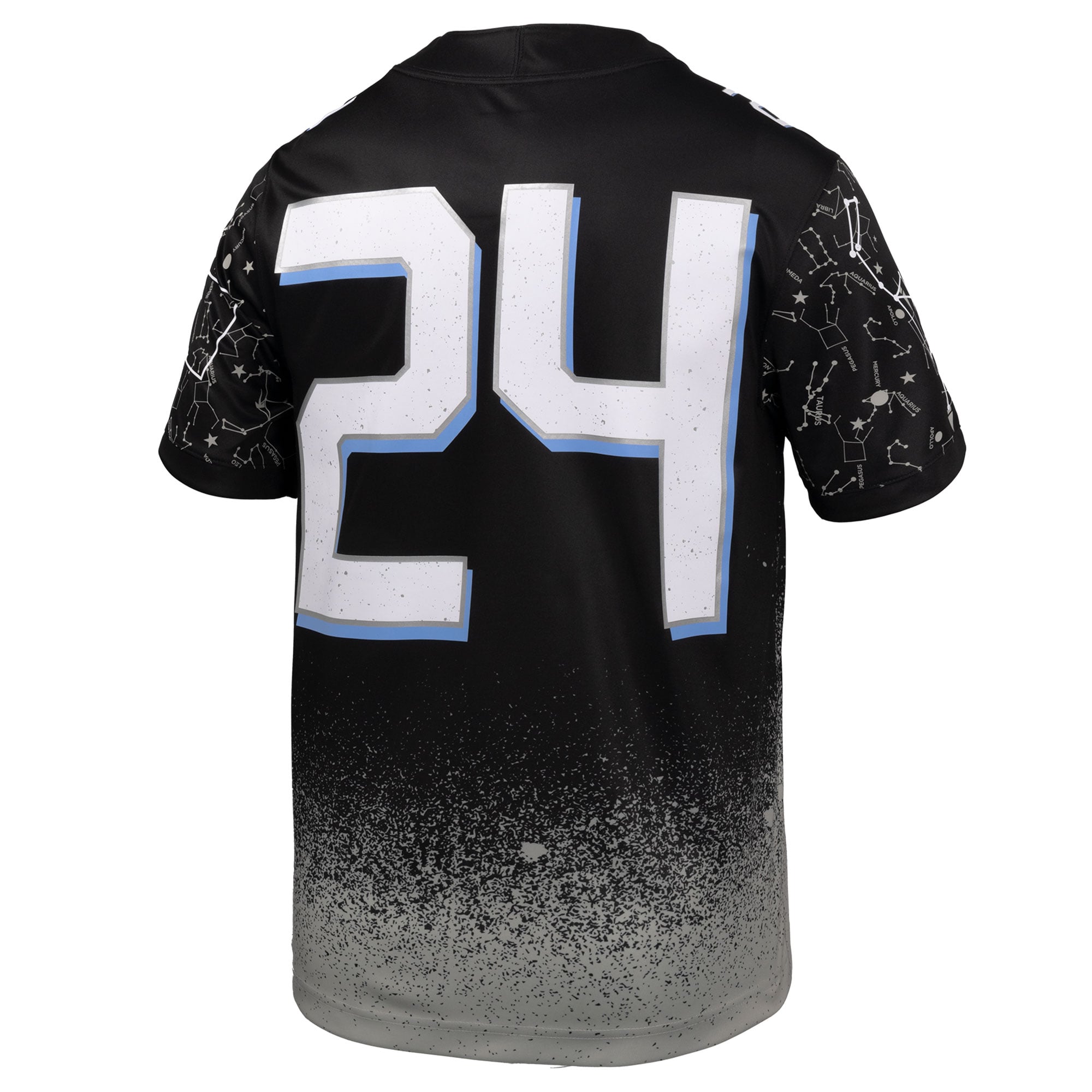 #24 UCF Knights 2024 Space Game Alternate Jersey Black - back view