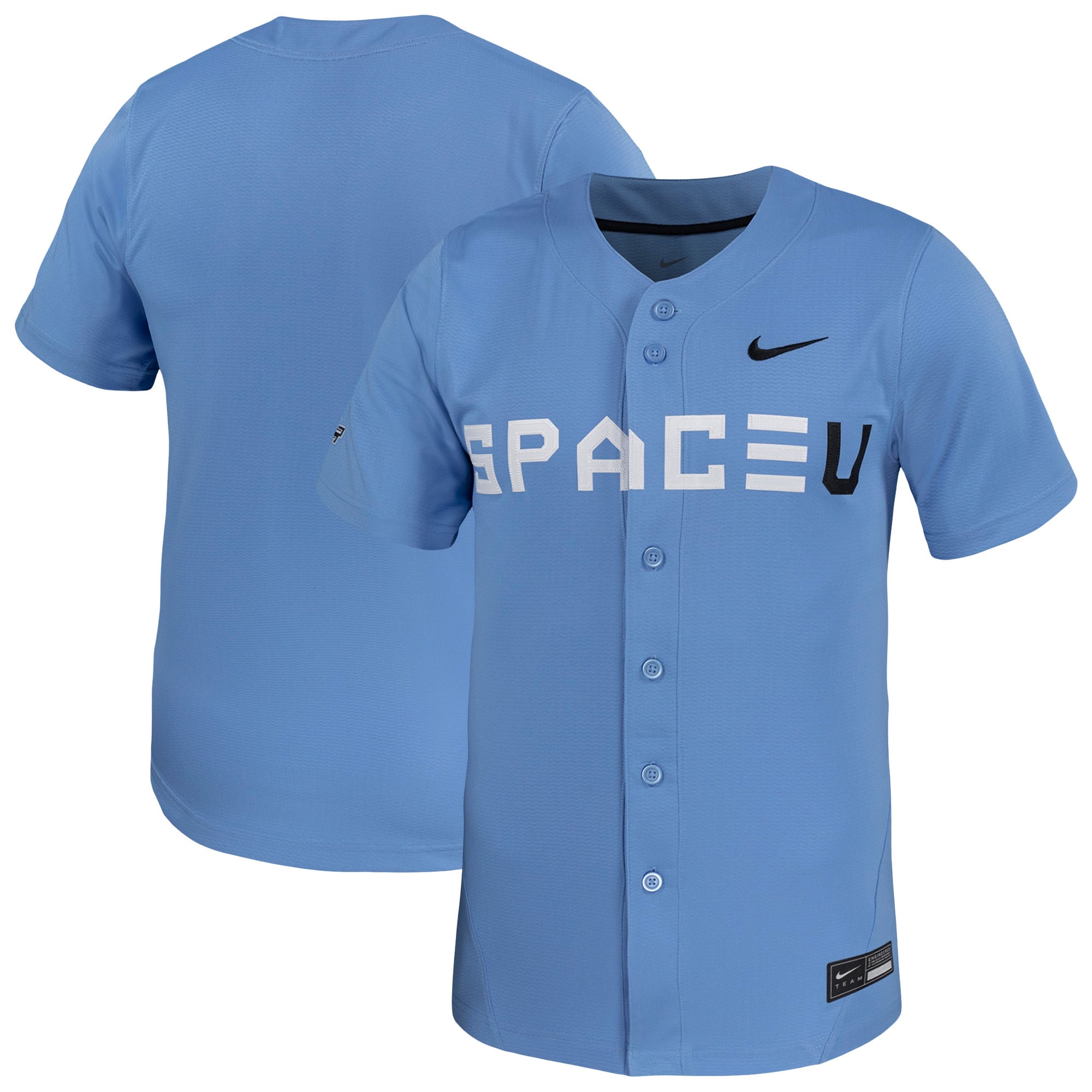 UCF Knights Baseball Jersey Light Blue - front and back view