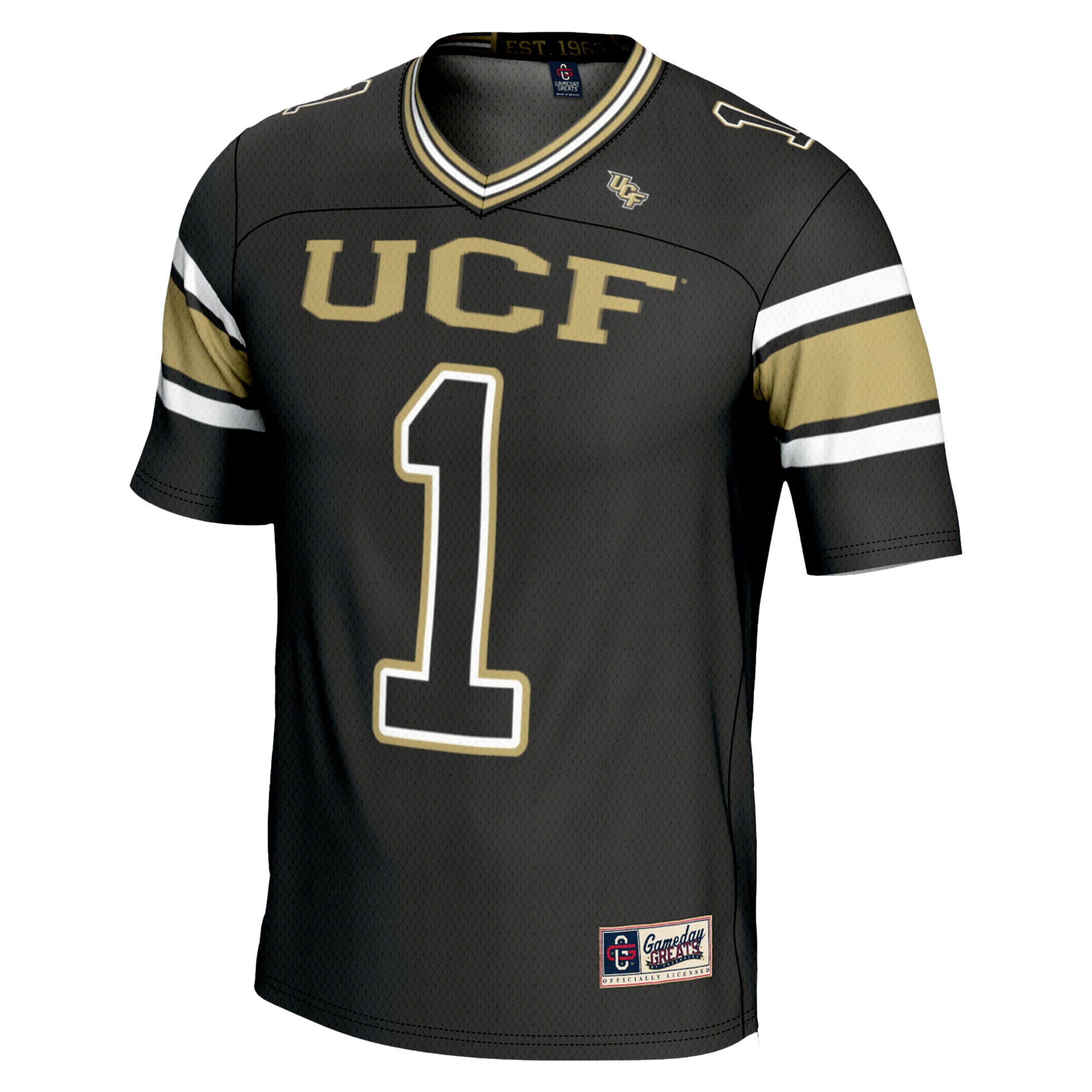 #1 UCF Knights Endzone Football Jersey Black - back view
